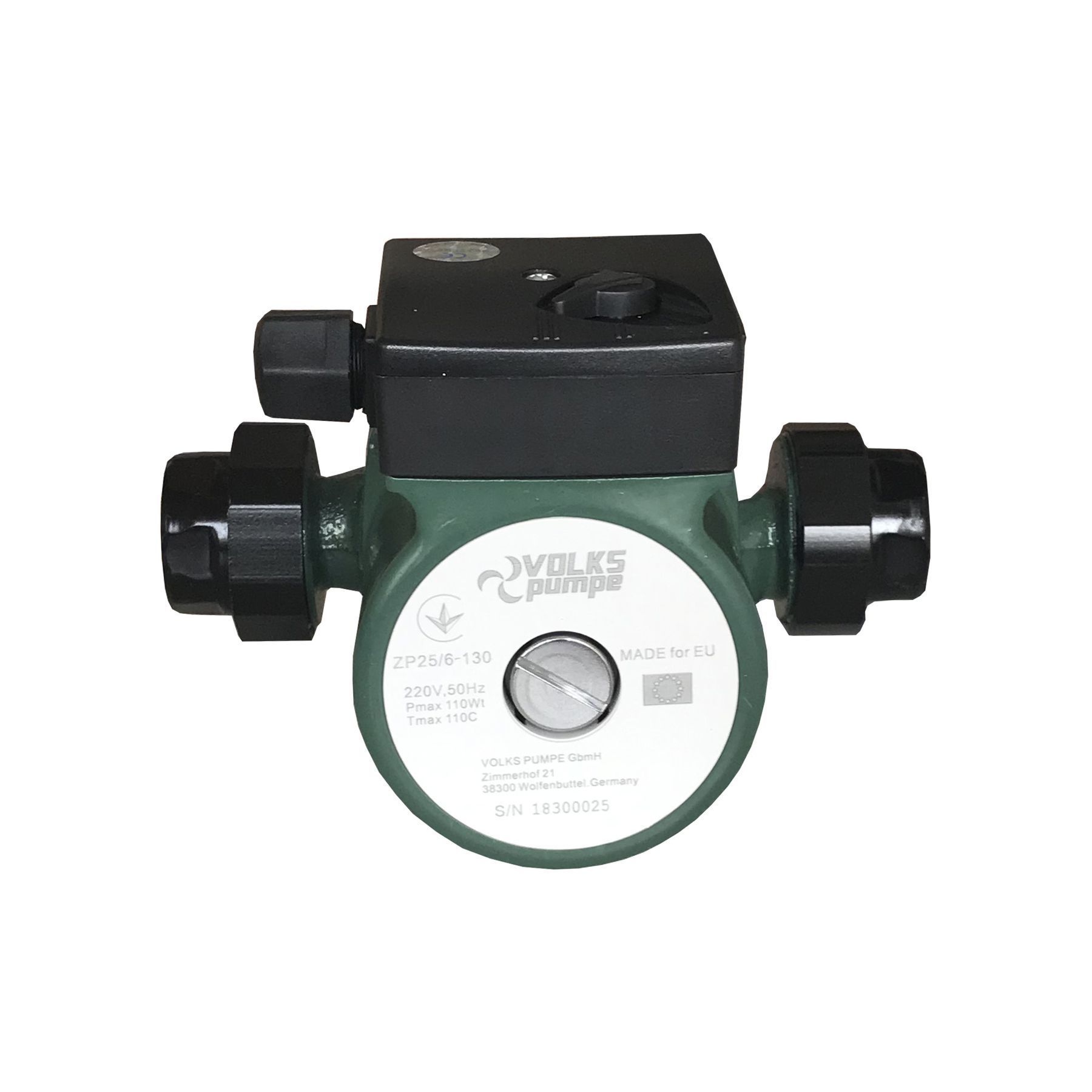 Насос циркуляційний VOLKS pumpe  ZP25/6 130мм + гайки