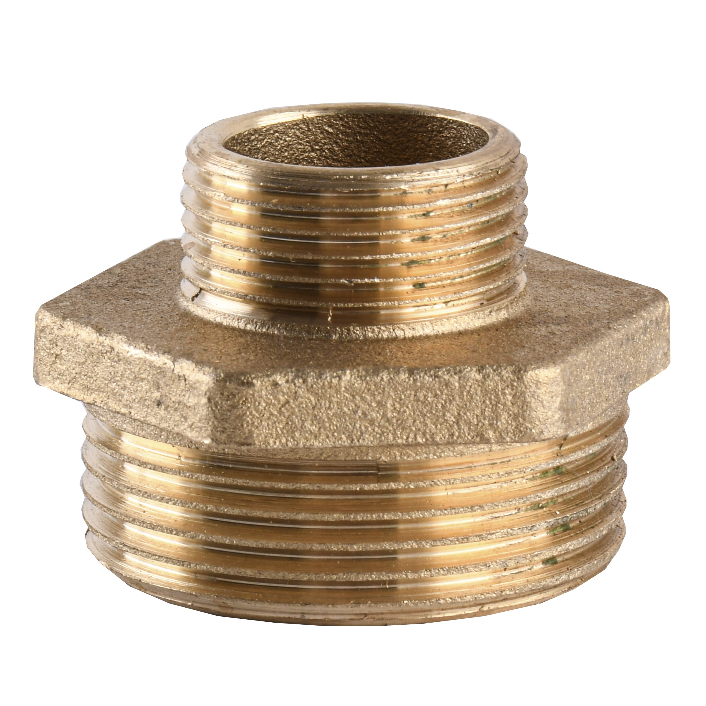 Ніпель редукційний латунний 1 1/4″ЗР х 3/4″ЗР штампований А0593А VA