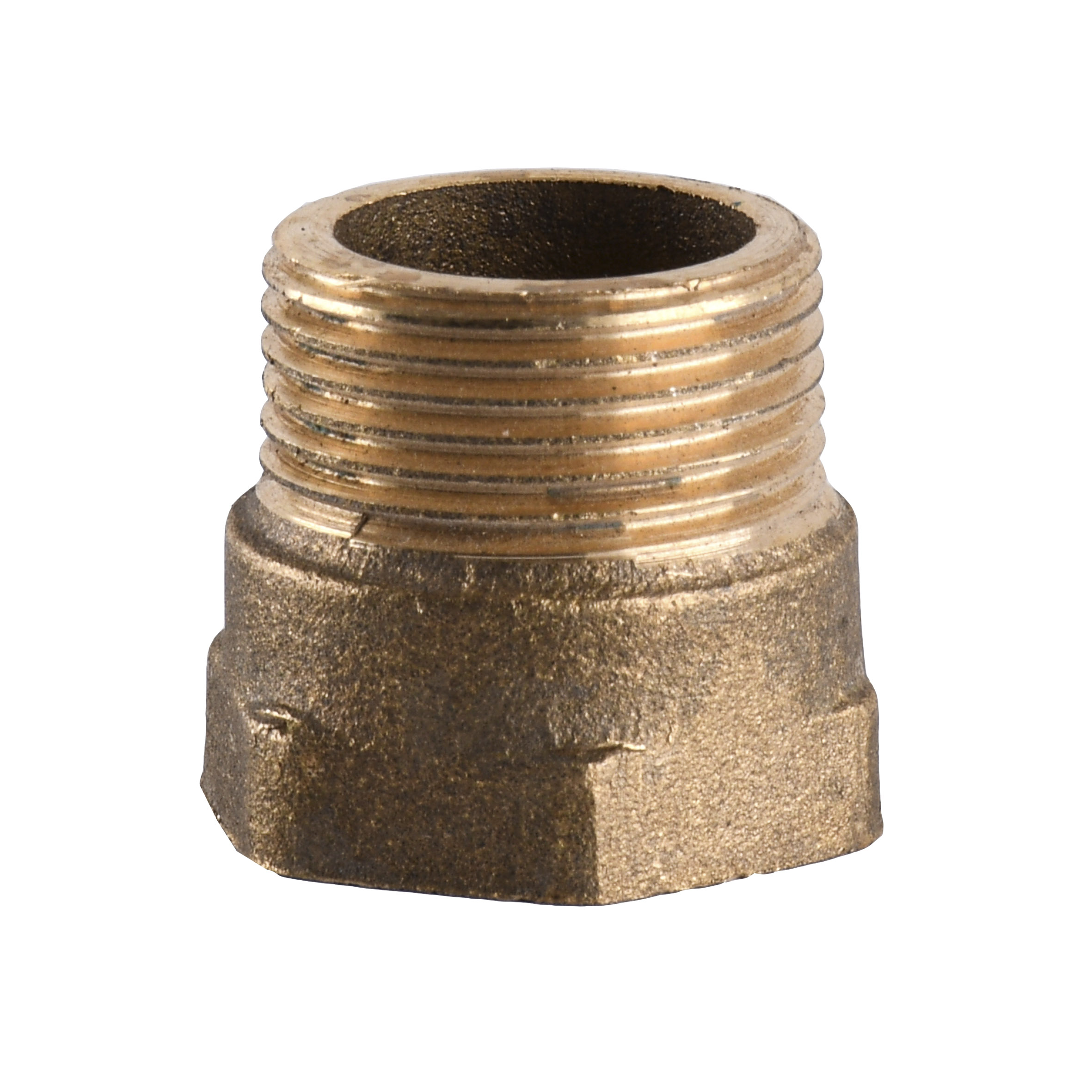 Перехідник латунний 3/4″ВР х 3/4″ЗР штампований А0609А VA