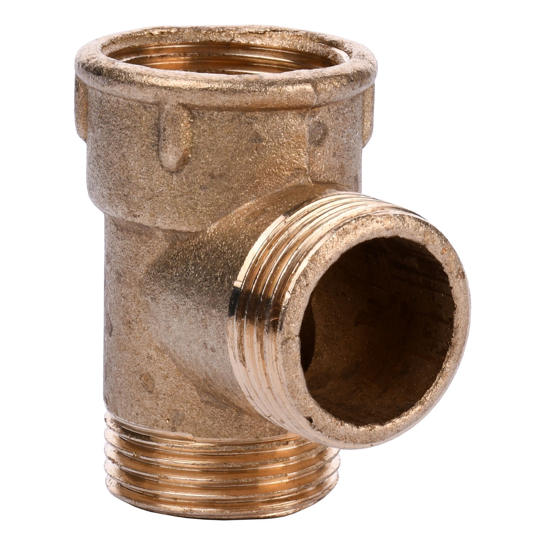 Трійник латунний 3/4″ВР х 3/4″ЗР х 3/4″ЗР ливарний 209Б