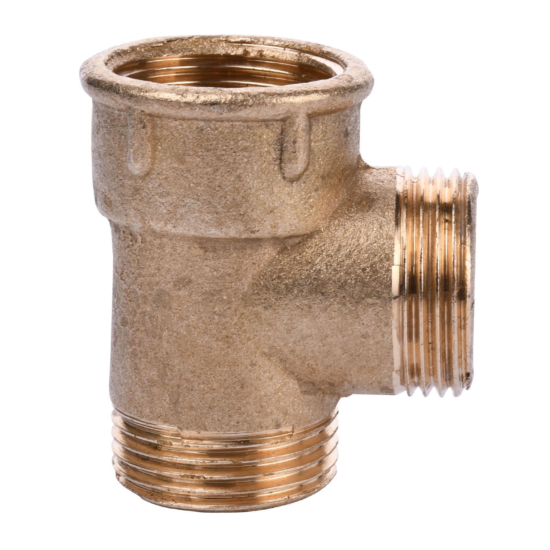 Трійник латунний 3/4″ВР х 3/4″ЗР х 3/4″ЗР ливарний 209Б