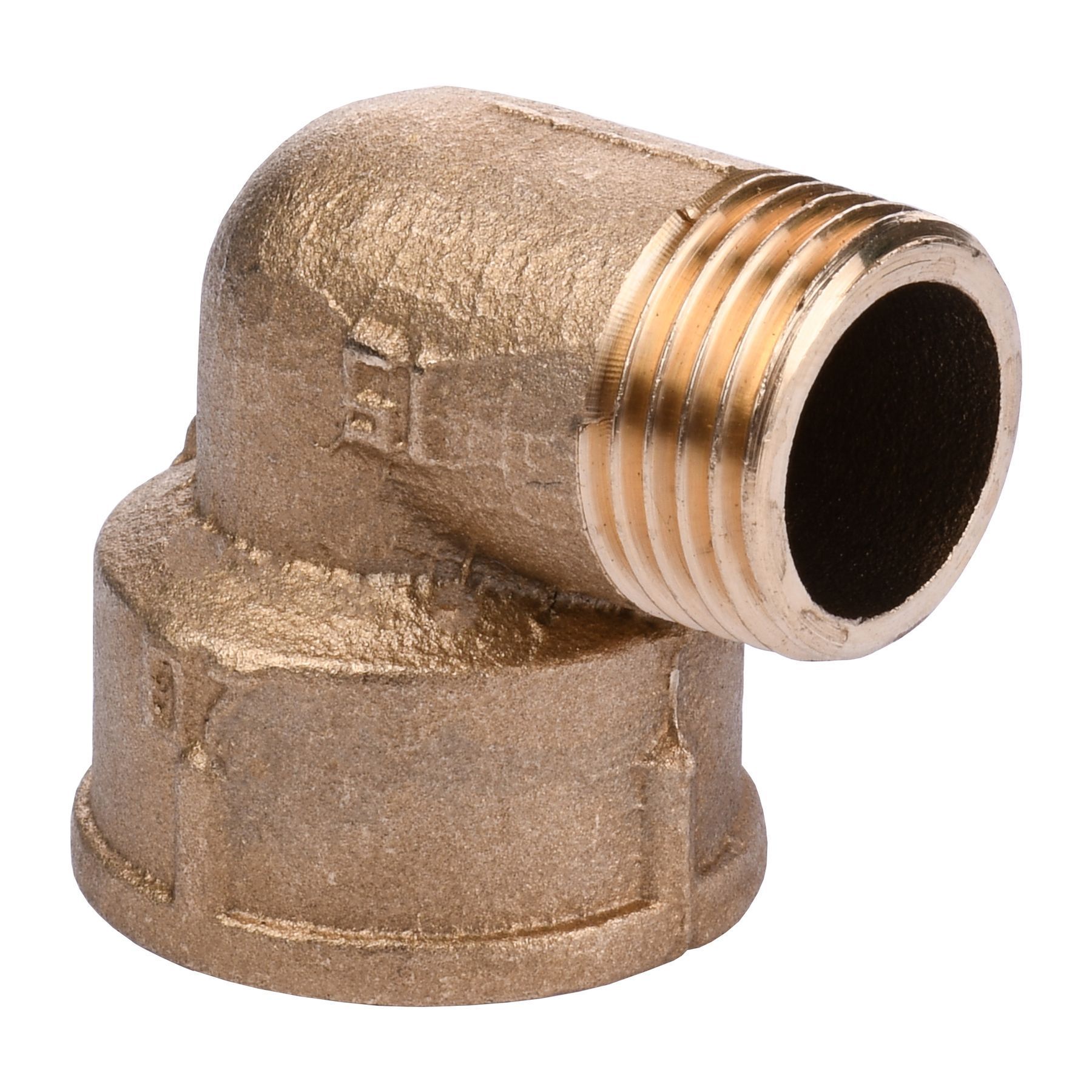 Кутник редукційний латунний 3/4″ВР х 1/2″ЗР ливарний А0104-1А VA