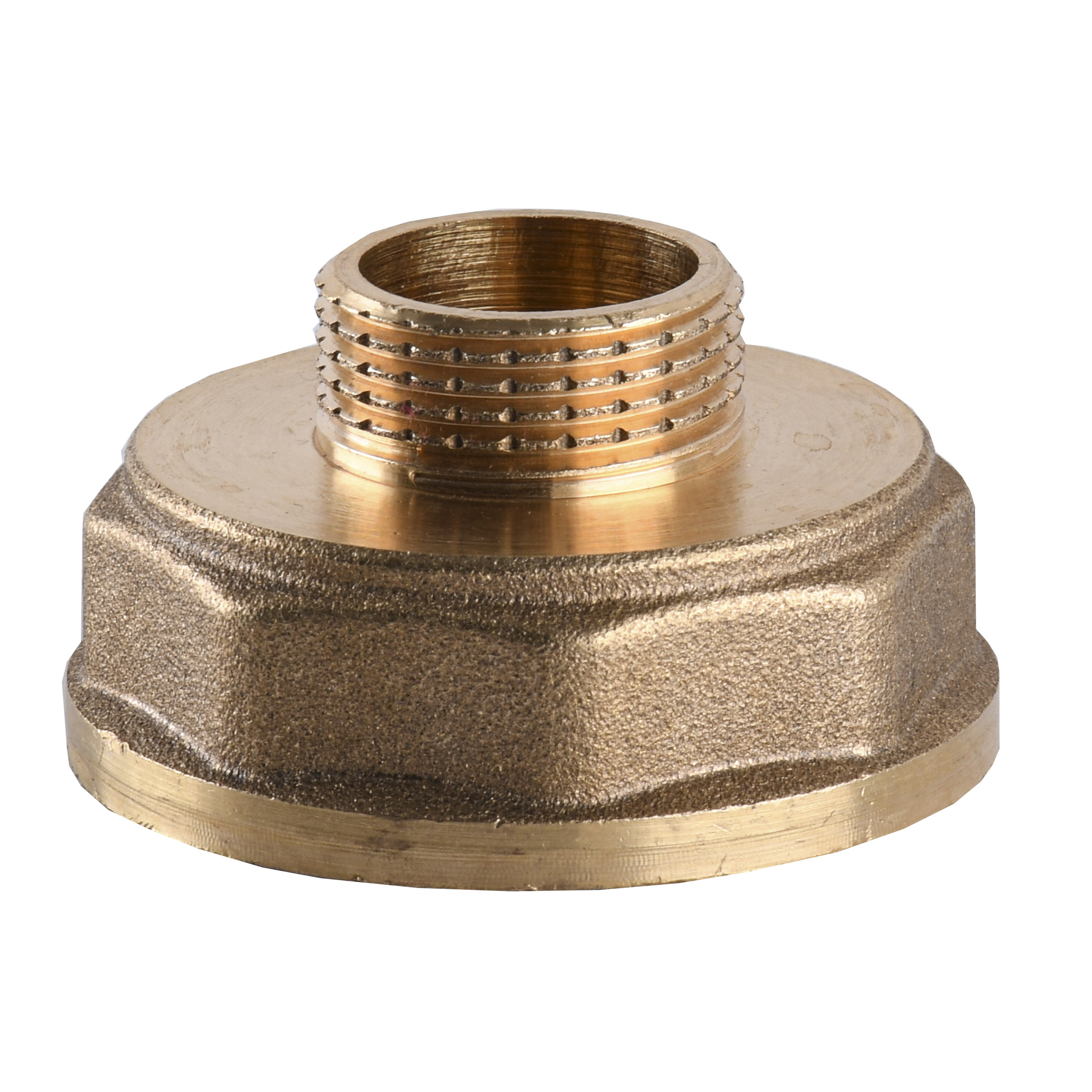 Перехідник редукційний латунний 1 1/2″ВР х 3/4″ЗР штампований А0604А VA