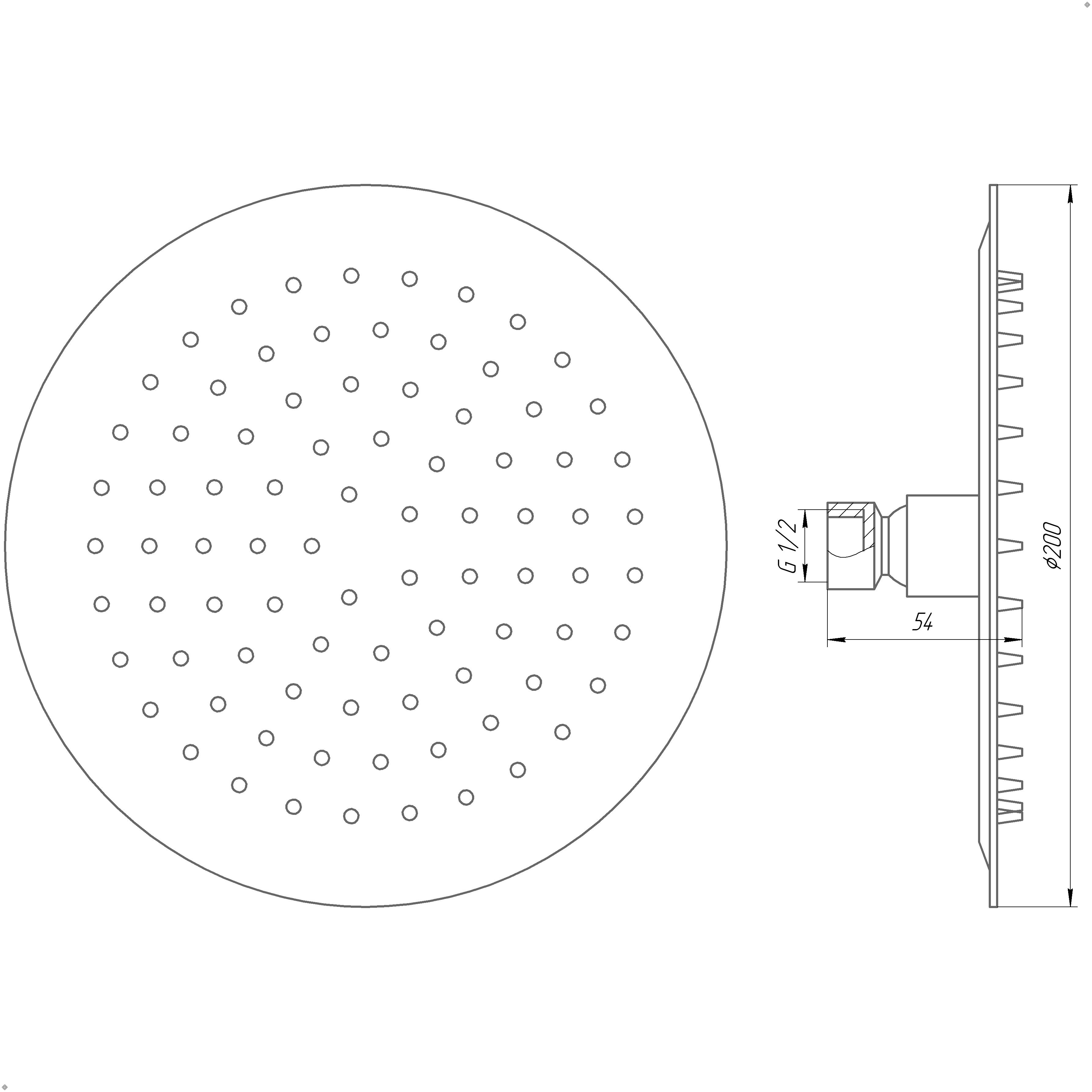 Душова лійка Globus Lux STS-0200