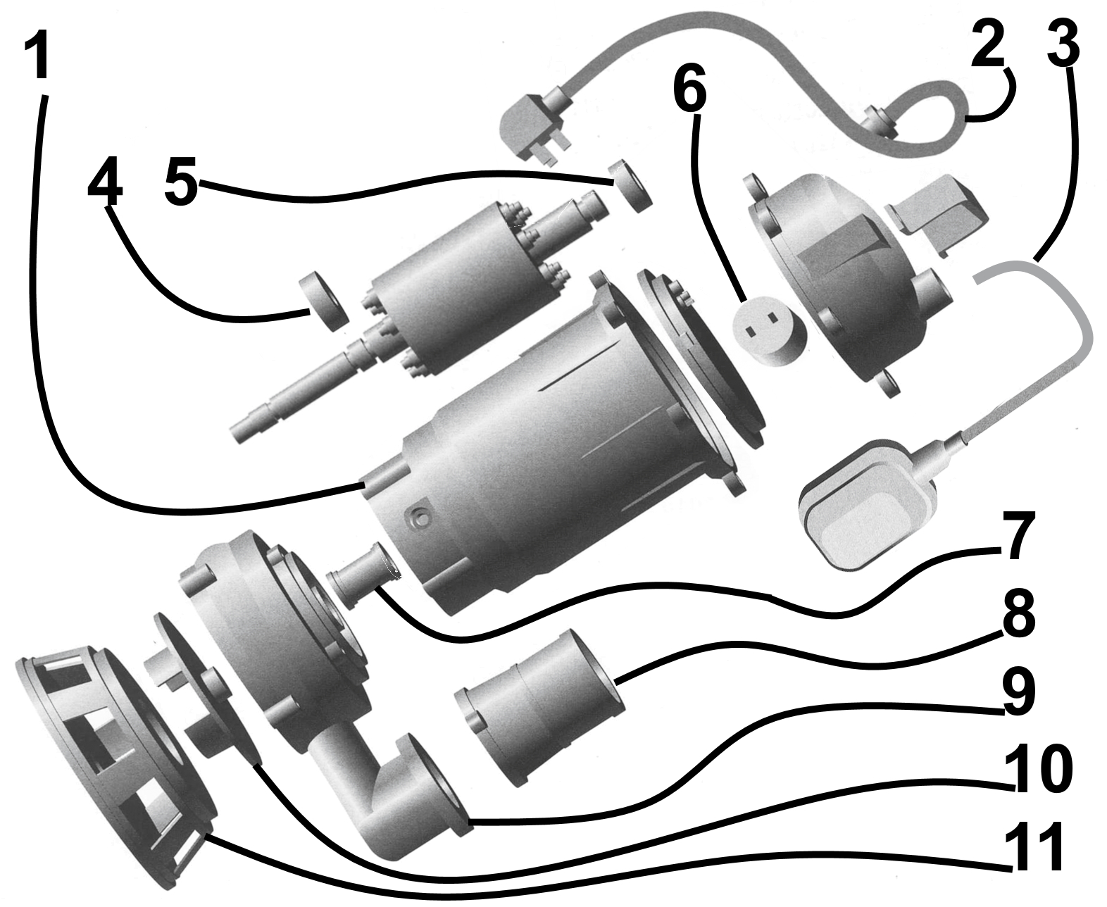 Насос фекальний  VOLKS pumpe  WQD10-12 1,1кВт