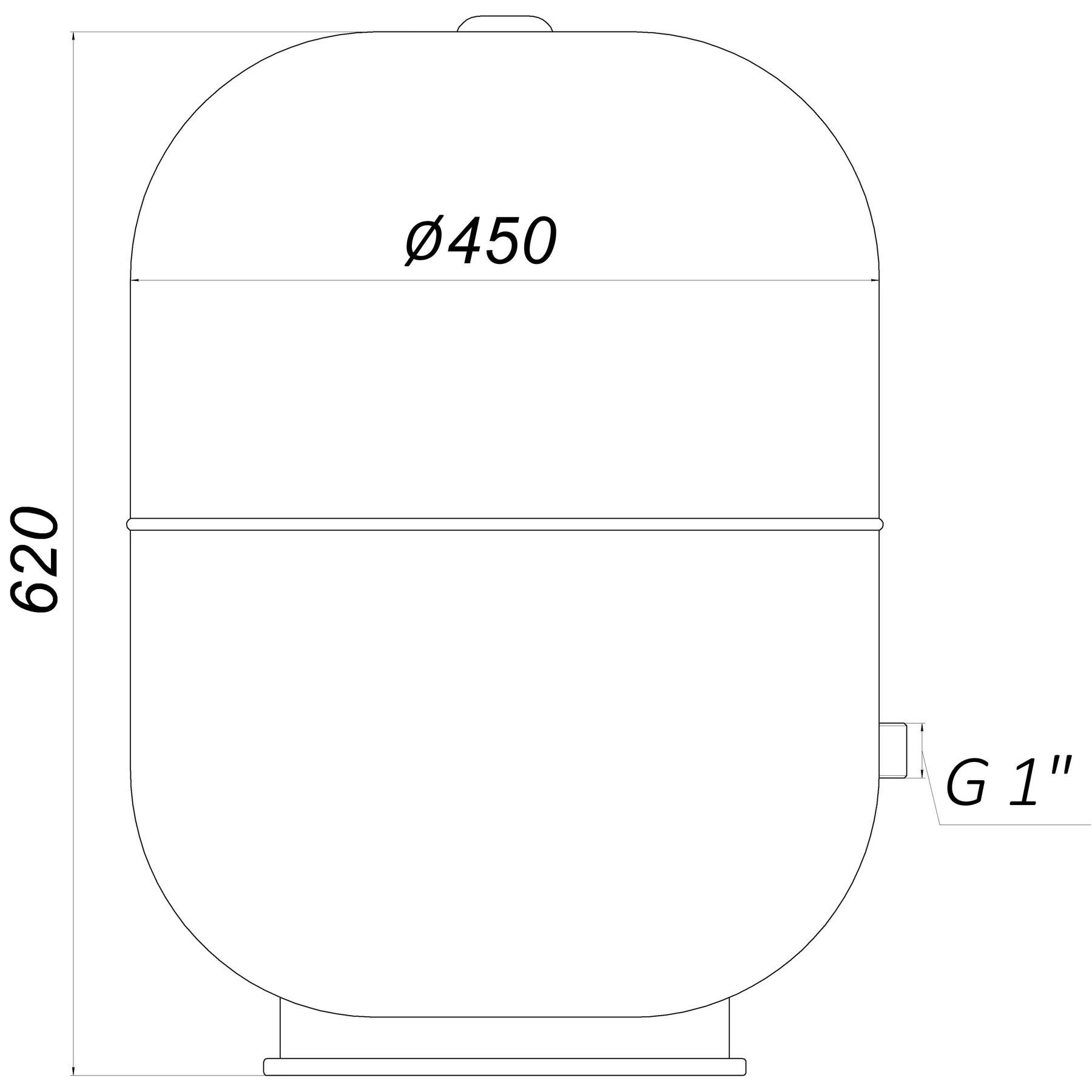Гідроакумулятор з фіксованою мембраною  80 л ZILMET HYDRO-pro 10bar ( 11A0008000 )