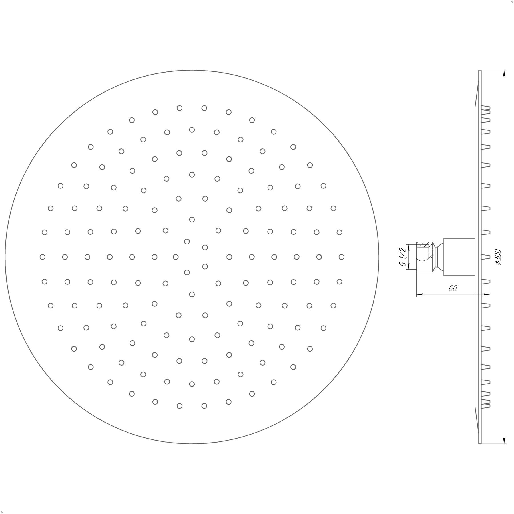 Душова лійка Globus Lux STS-0300