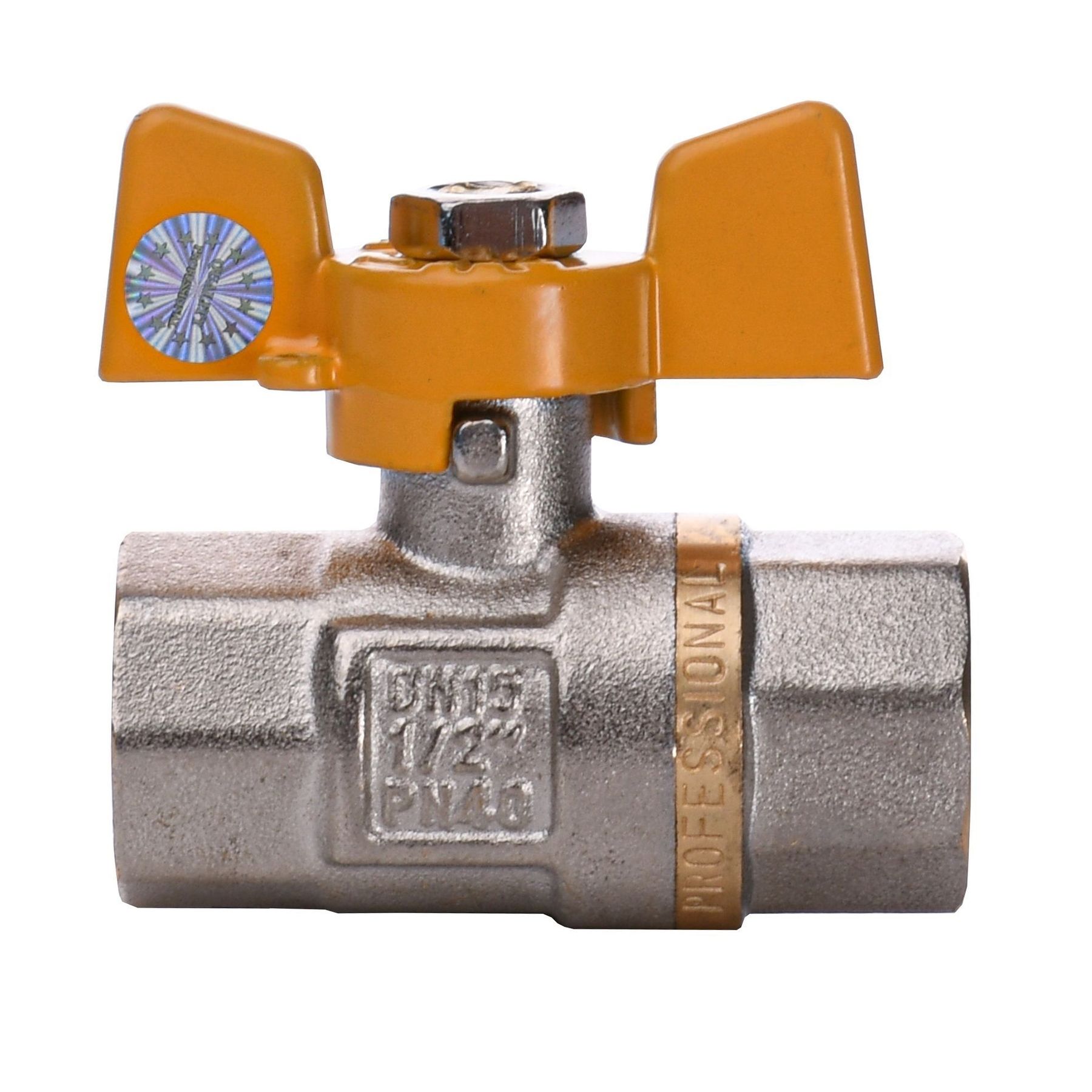 Кран кульовий прямий Q PROFESSIONAL 1/2″ ВВ ЖБ  PN40 QP151