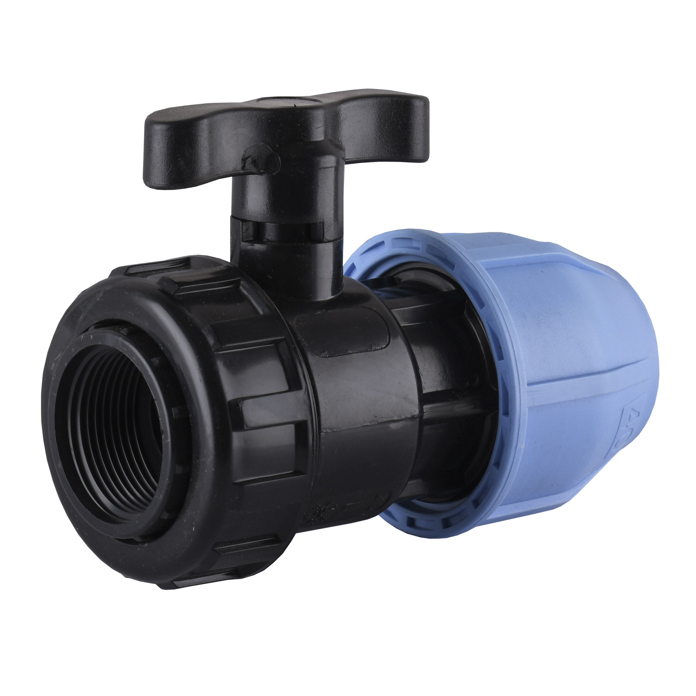 Кран кульовий ПНД Vsplast 40*1 1/4 ''  ВР 6002