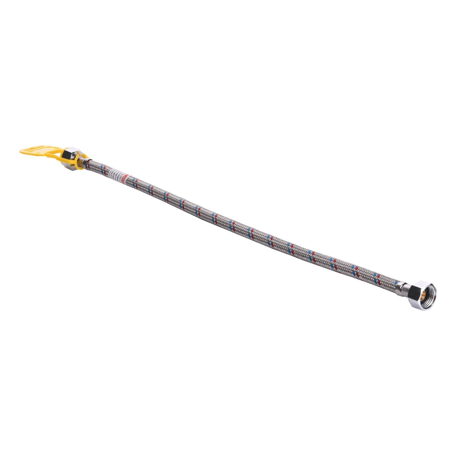 Шланг нержавіюча сталь ECO FIX 1/2″х1/2″ ВВ  2,0 м EPDM