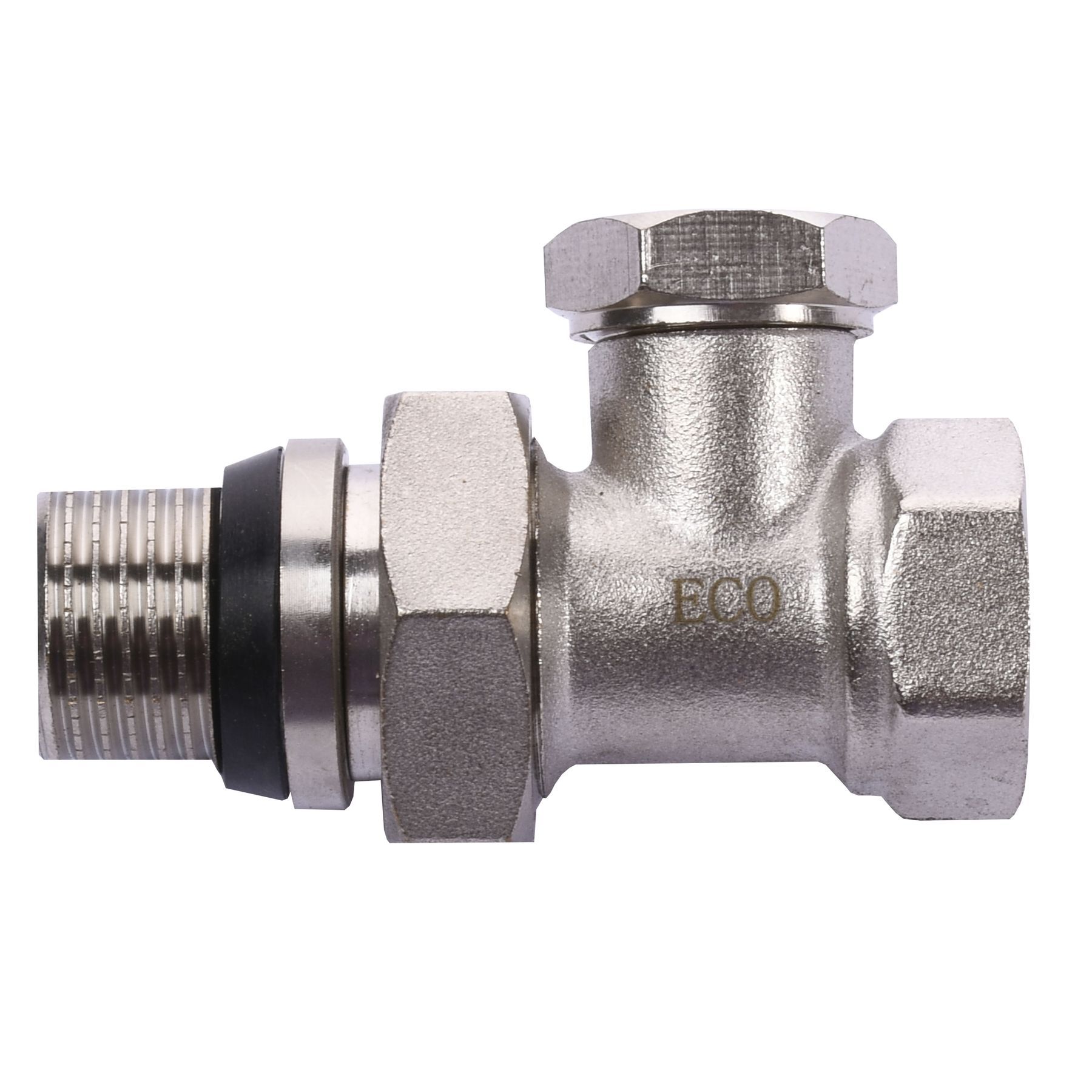 Кран радіаторний прямий ECO Technology ECO5108 1/2″ під ключ з ущільнювачем