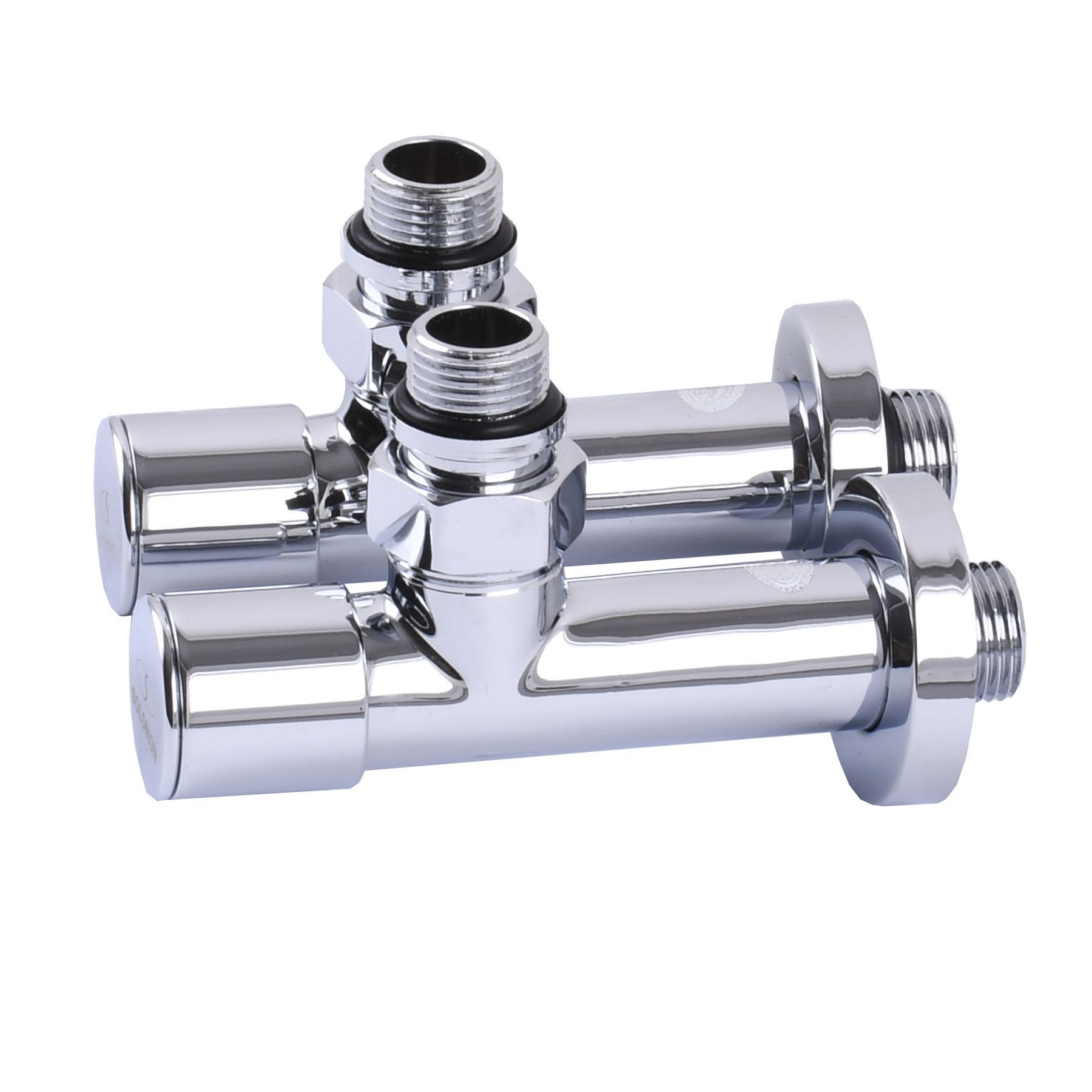 Кран вентильний кутовий з американкою SOLOMON LUX 1/2″ CHROM 7777 (2шт. КОМПЛЕК )   (1уп)