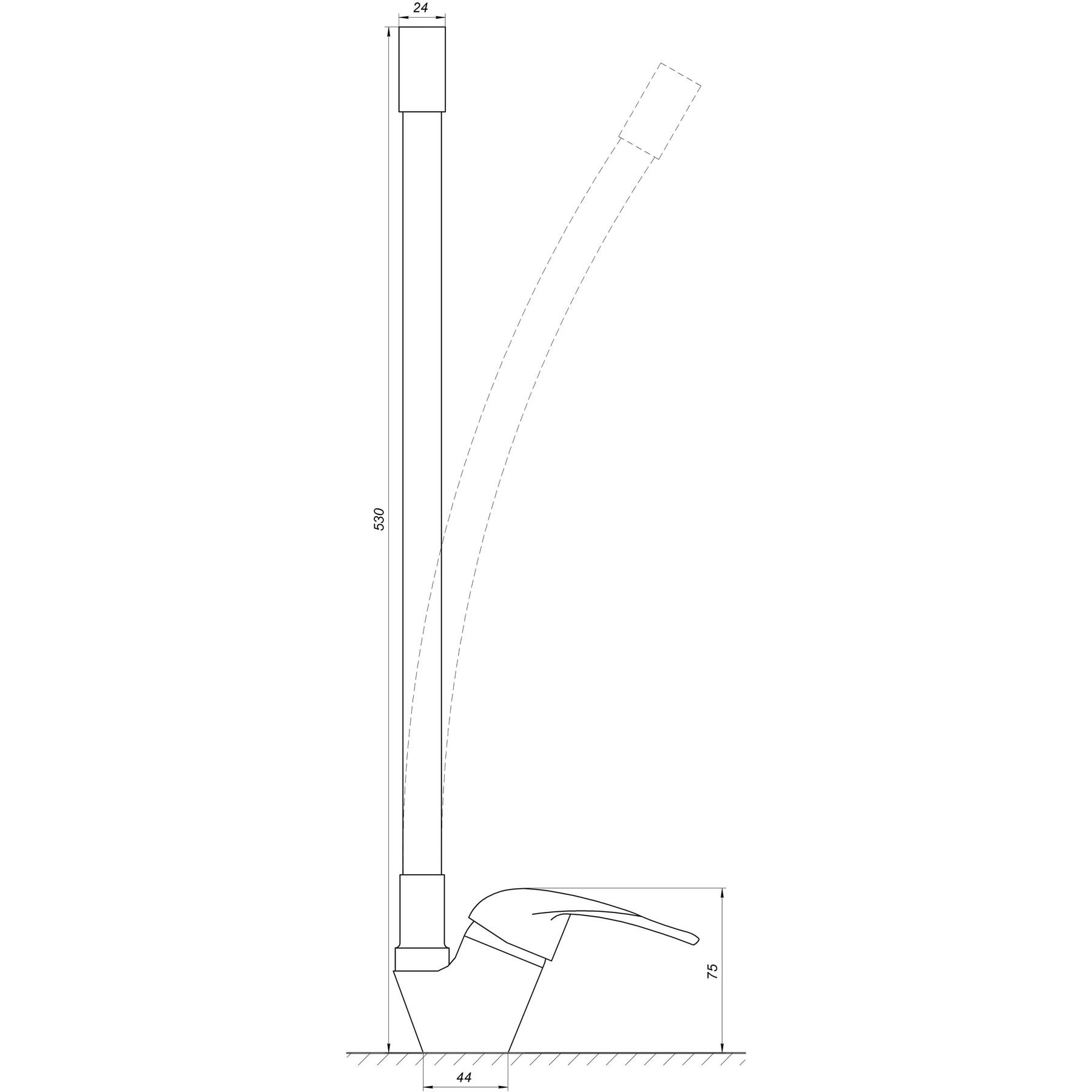 Змішувач для кухні EcoMix ENERGO E-GEZ-203SLR-GRAY