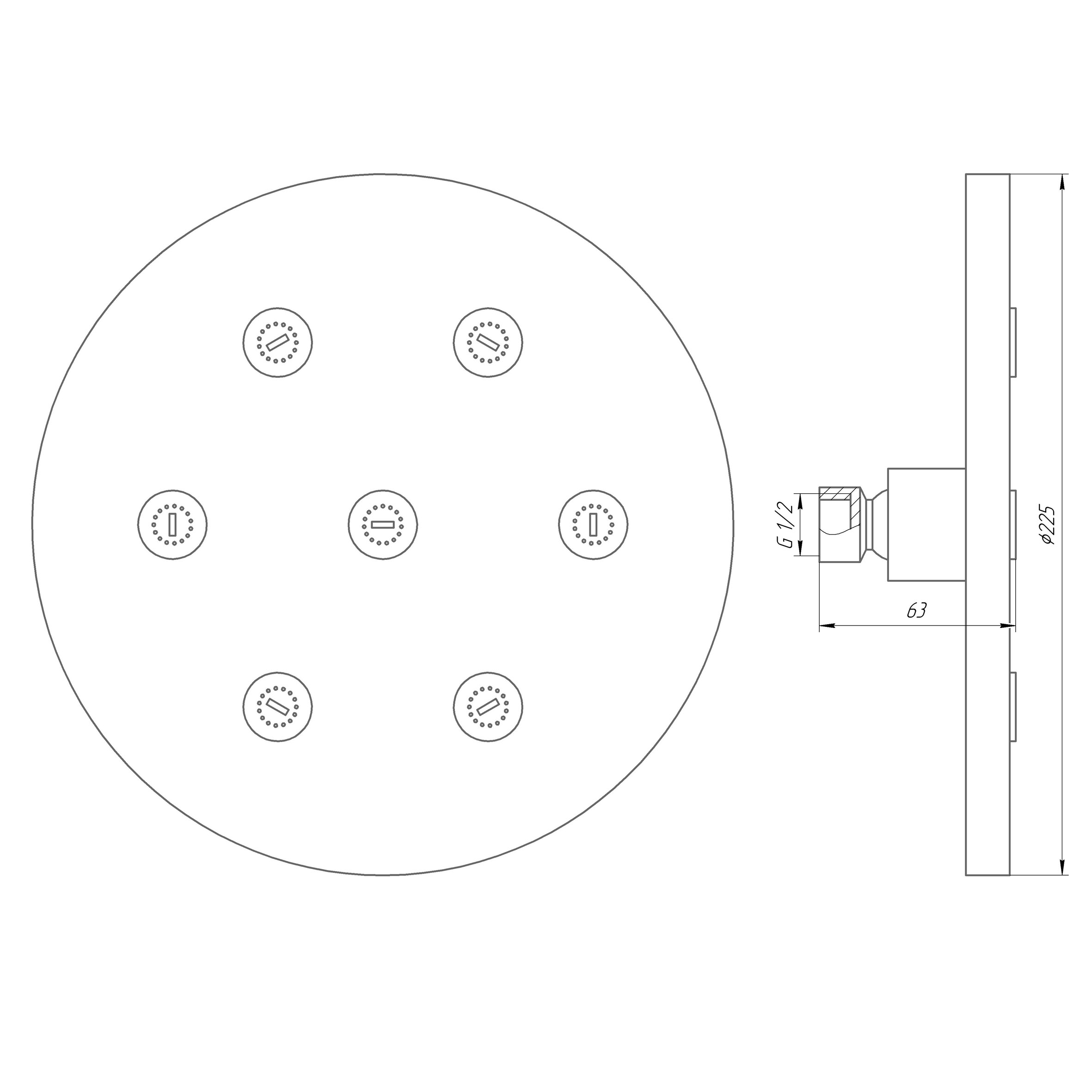 Душова лійка Globus Lux SD08A