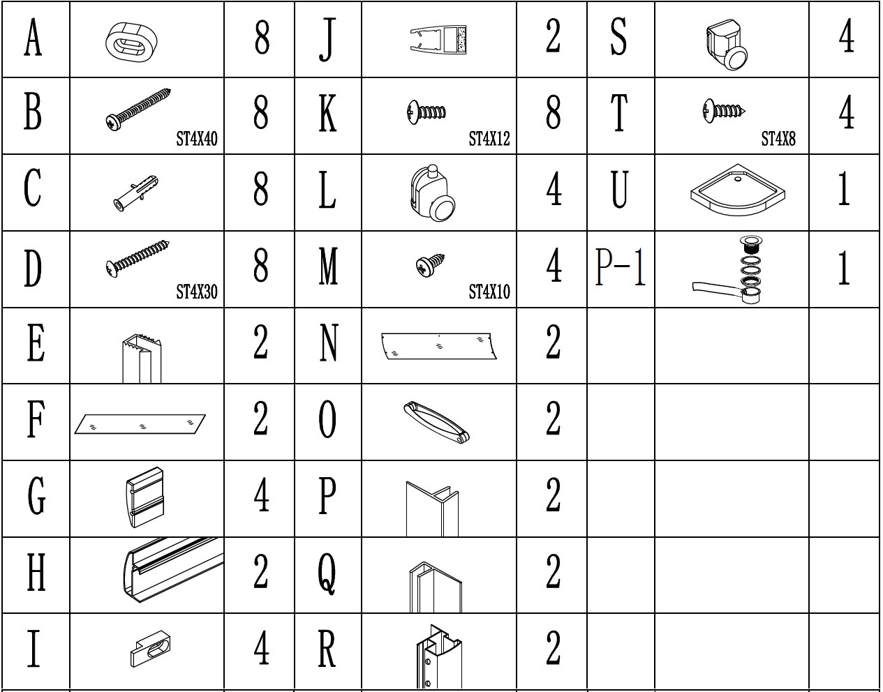 Душова кабіна півкругла DRAWA L90TB.Mosaic (L90B.Mosaic) BRAVO (2уп.)