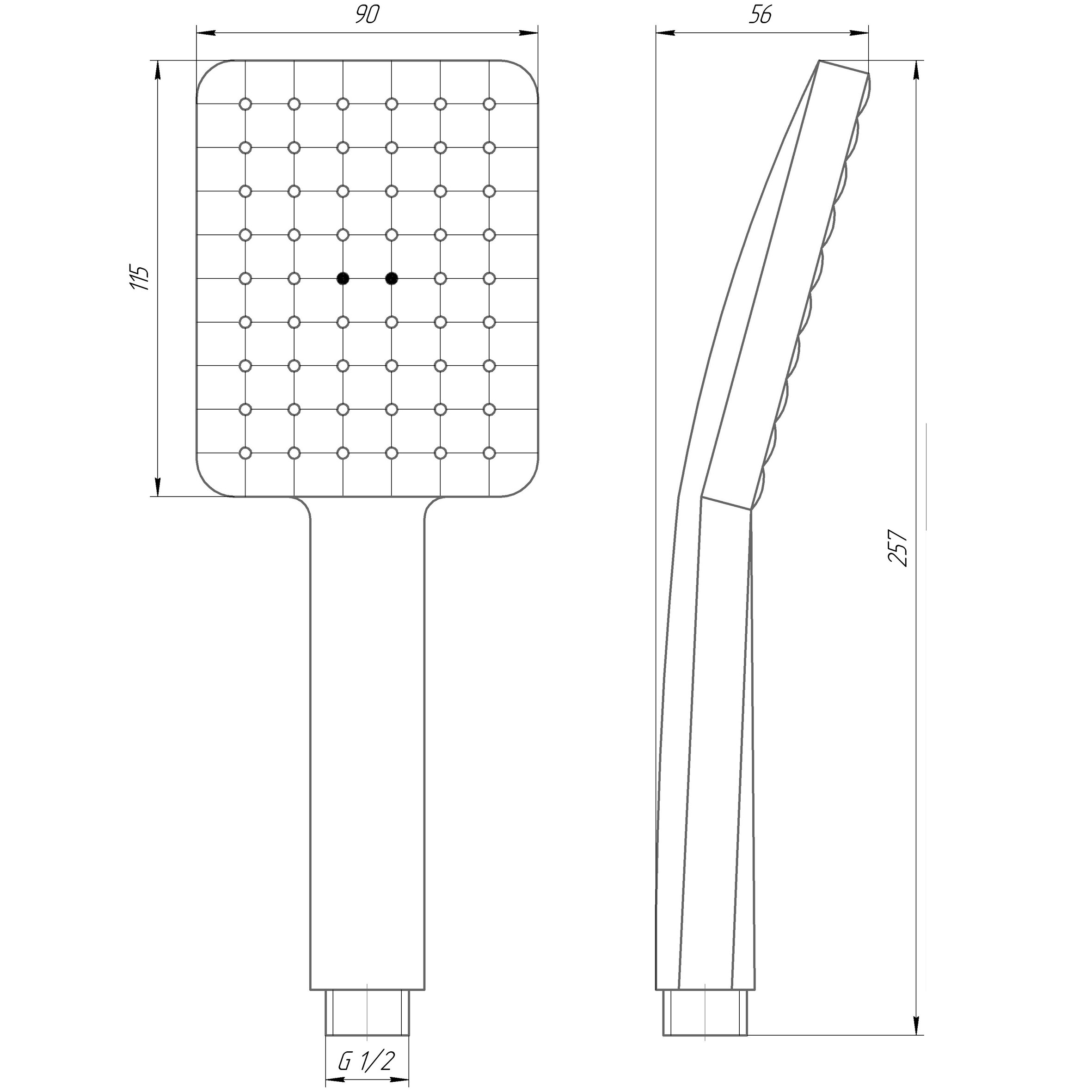 Душова лійка Globus Lux NS-002-BB