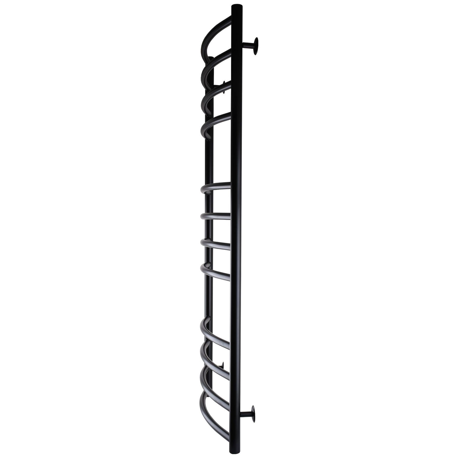 Рушникосушарка UNIO LDE W 1200-500-12 BLK Драбинка Дуга Еліт вода чорна