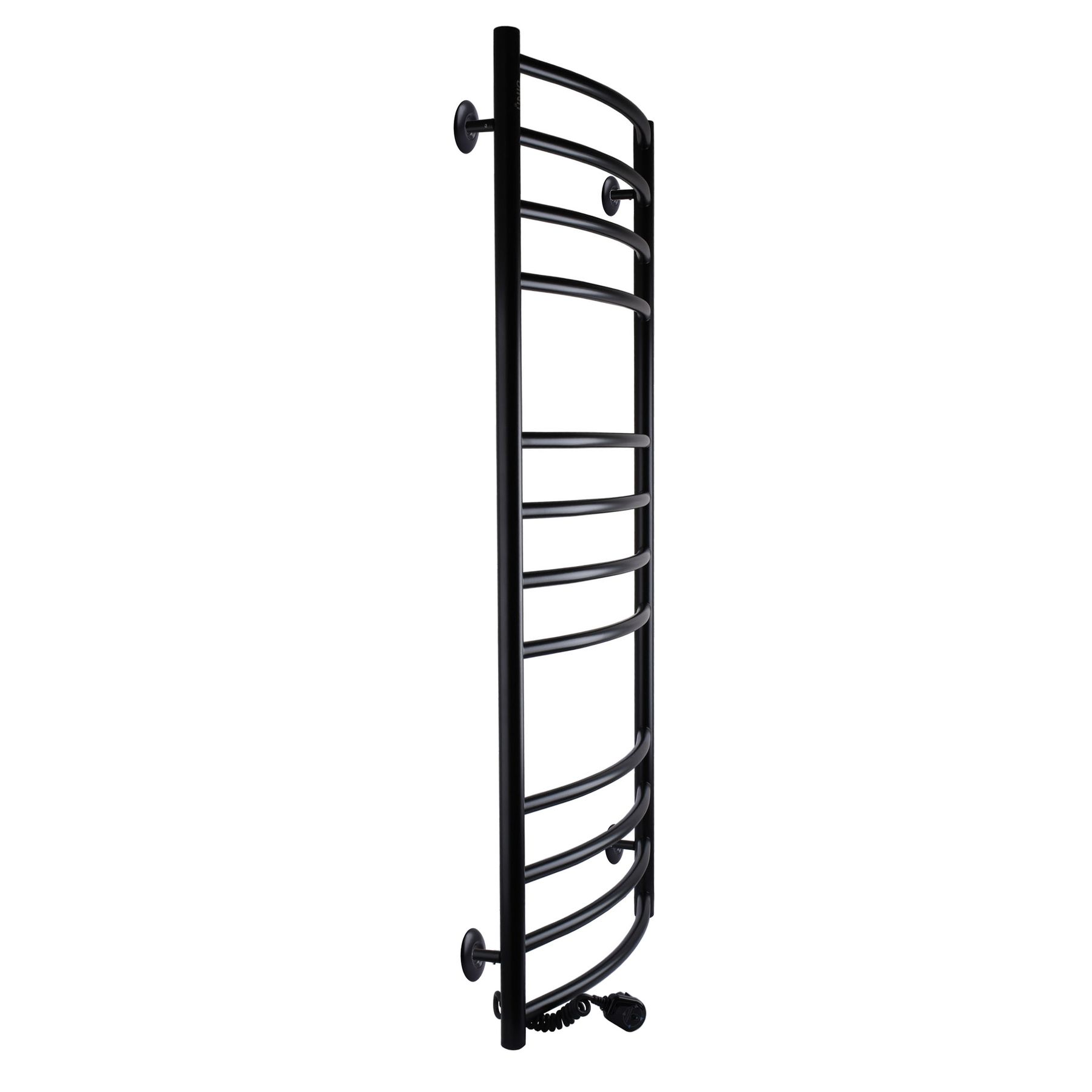 Рушникосушарка UNIO LDE EL 1200-500-12 BLK Драбинка Дуга Еліт електро чорна