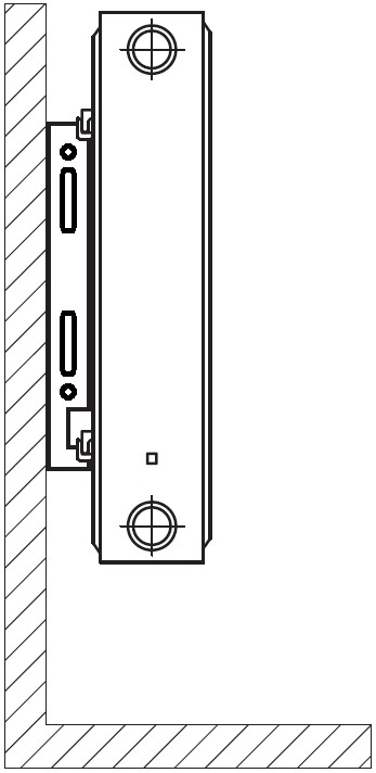 Радіатор сталевий панельний OPTIMUM 22 низ/справа 500x600 (без INNER)
