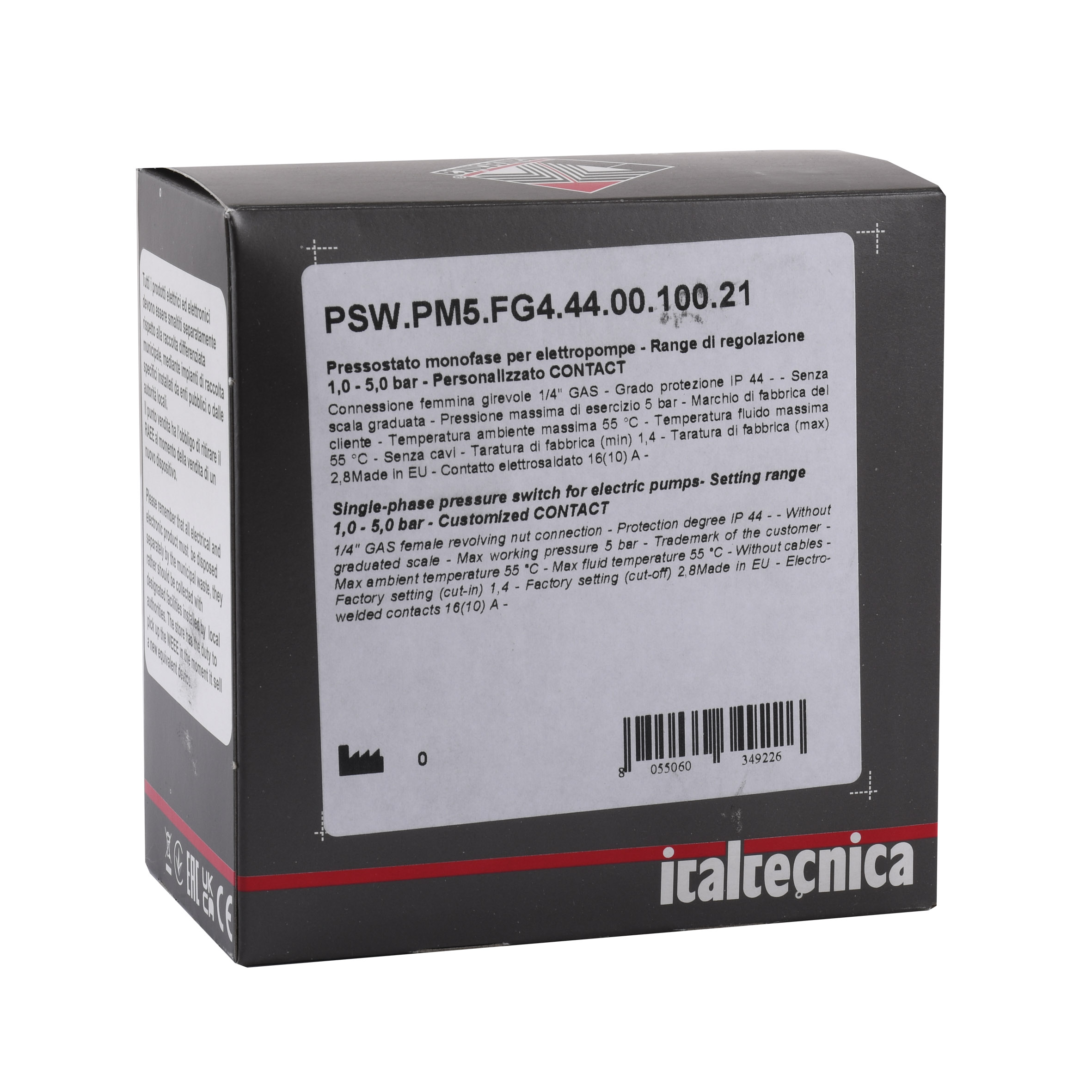 Реле тиску Italtecnica  PM-5 G