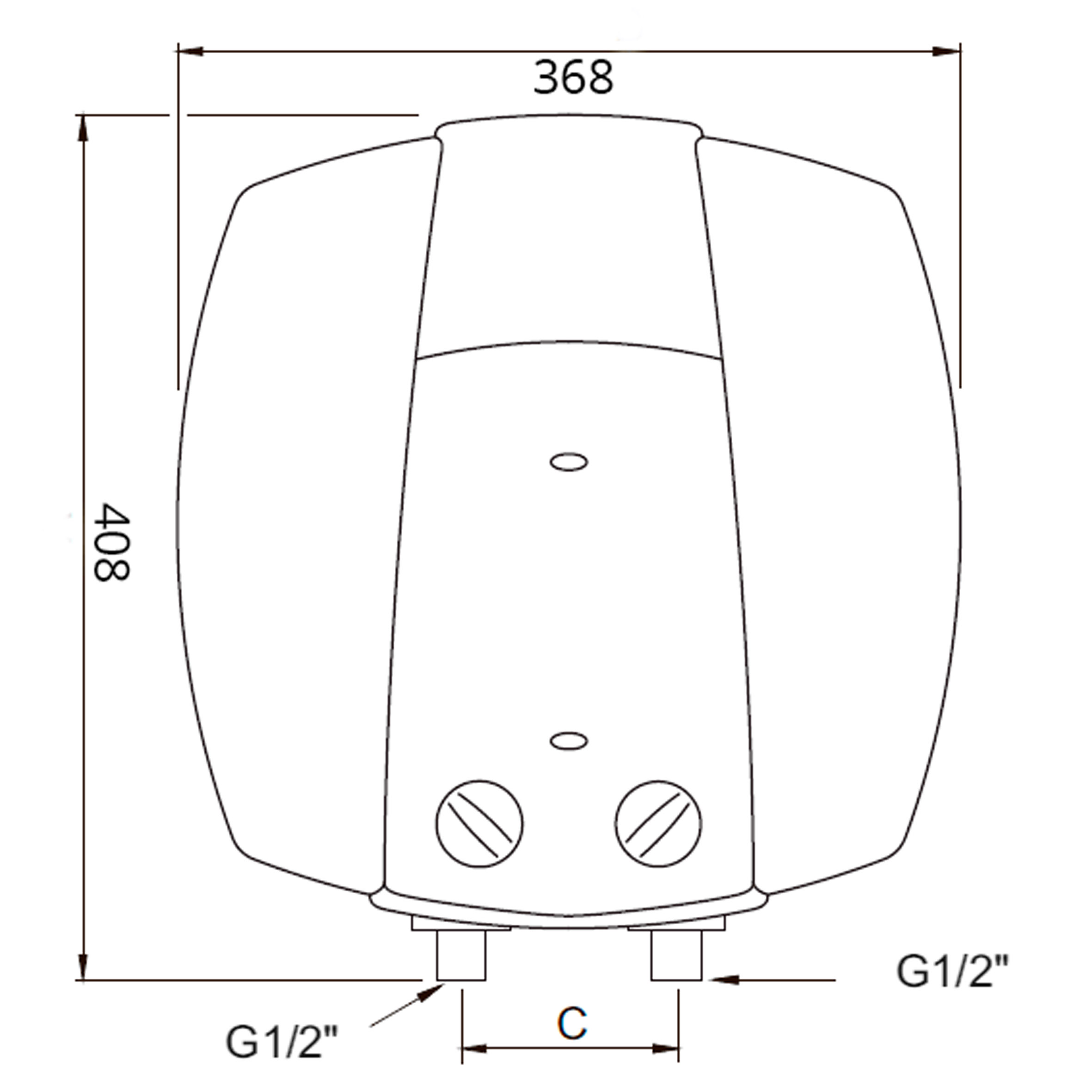 Водонагрівач Bosch Tronic 2000 TR 2000 15 B / 15л 1500W (над мийкою)