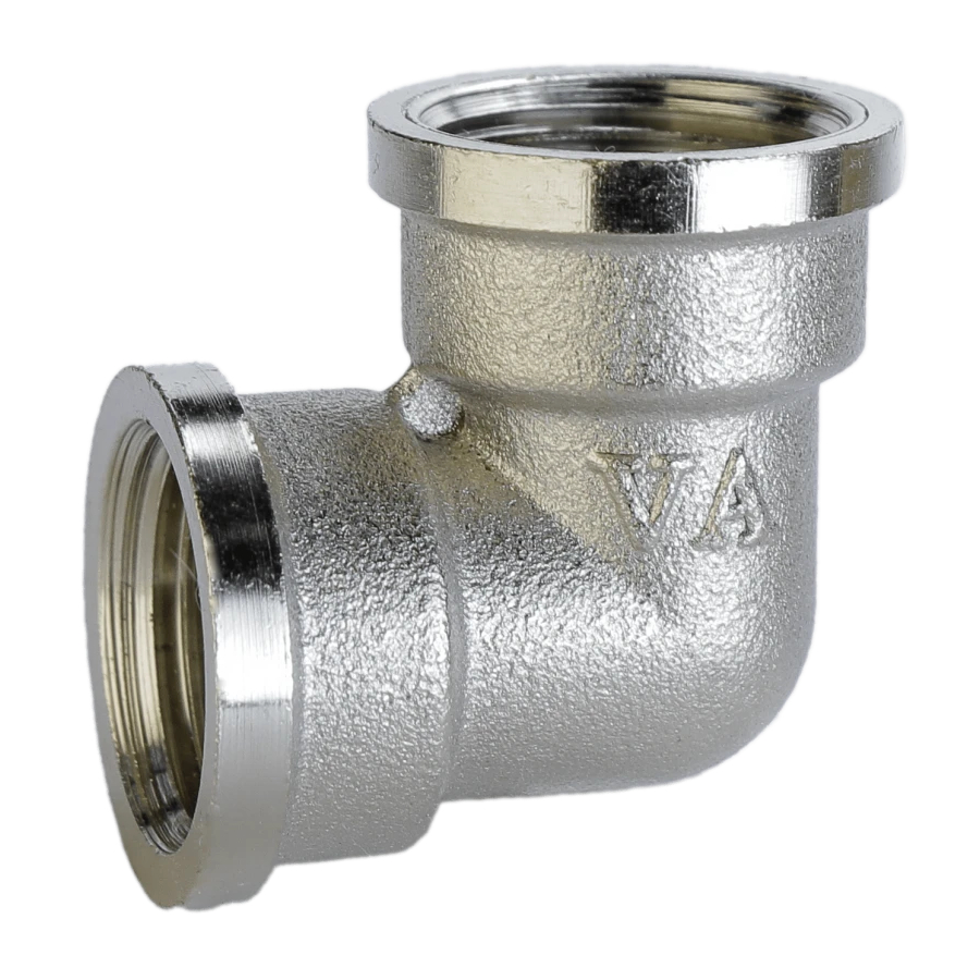 Кутник нікельований 3/4″ВР х 3/4″ВР штампований А0102-1А(нк) VA