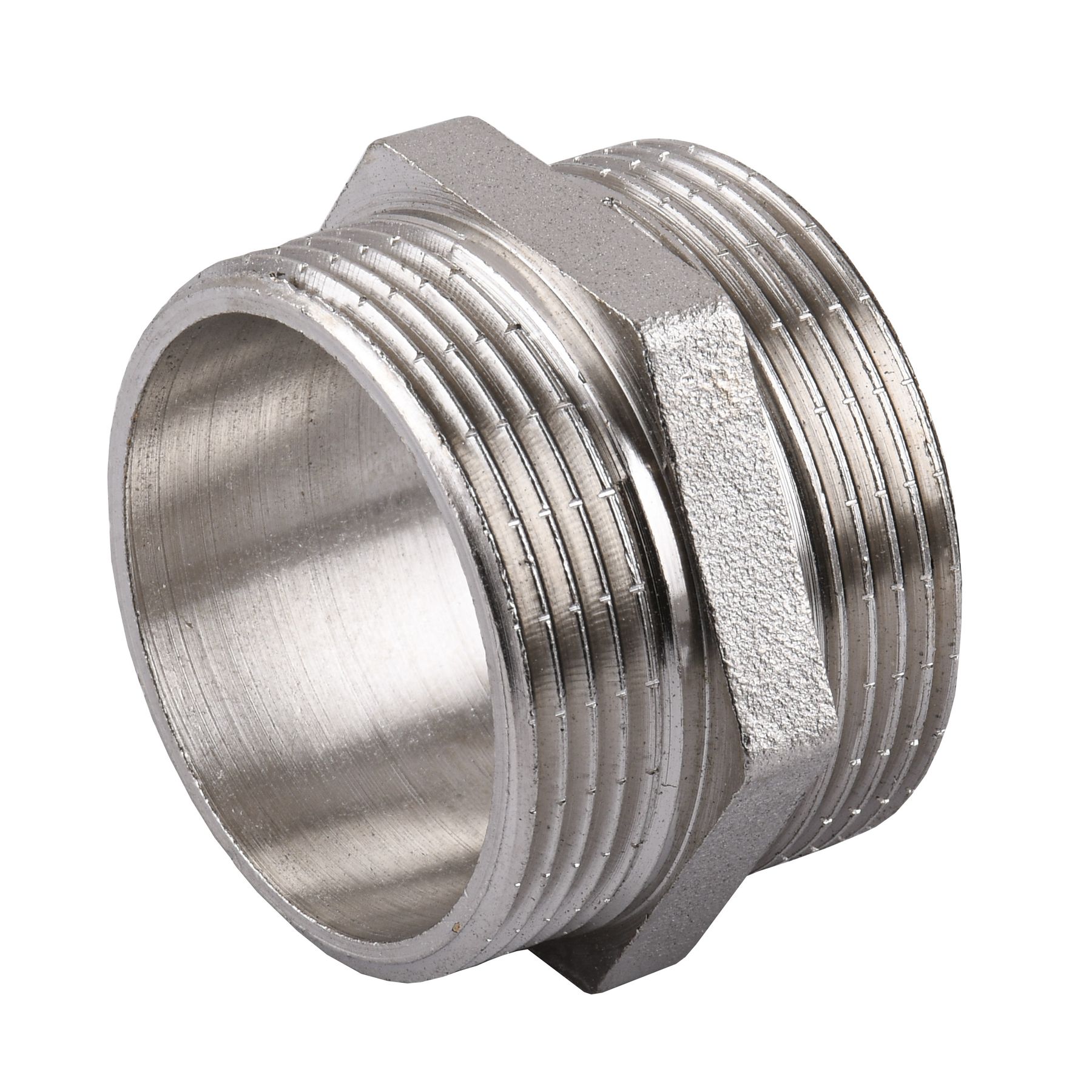 Ніпель нікельований 1 1/2″ЗР х 1 1/2″ЗР штампований А0535А(нк) VA