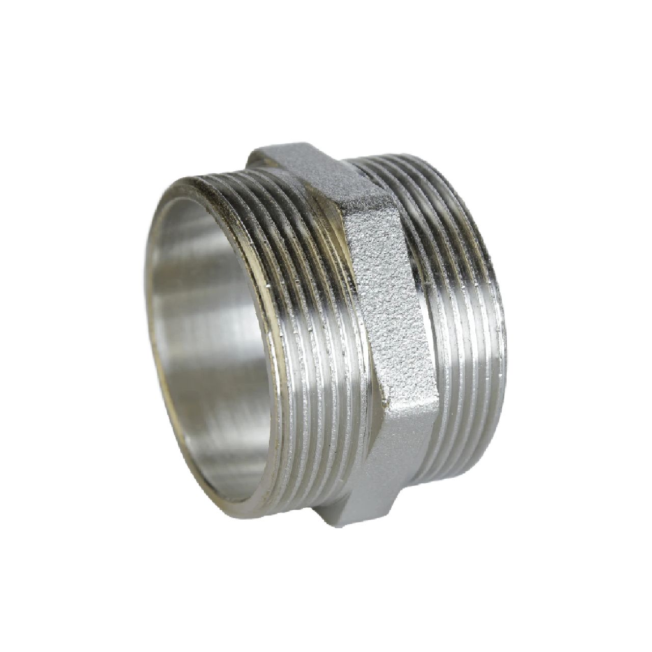 Ніпель нікельований 1 1/2″ЗР х 1 1/2″ЗР штампований А0535А(нк) VA