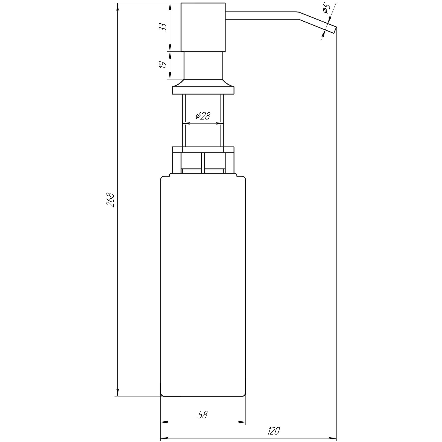 Дозатор рідкого мила BS8445