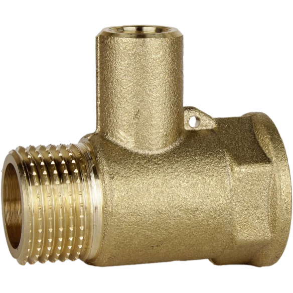 Трійник для датчика температури латунний 1/2″ВР х М10 х 1/2″ЗР штампований посилений А0202А VA