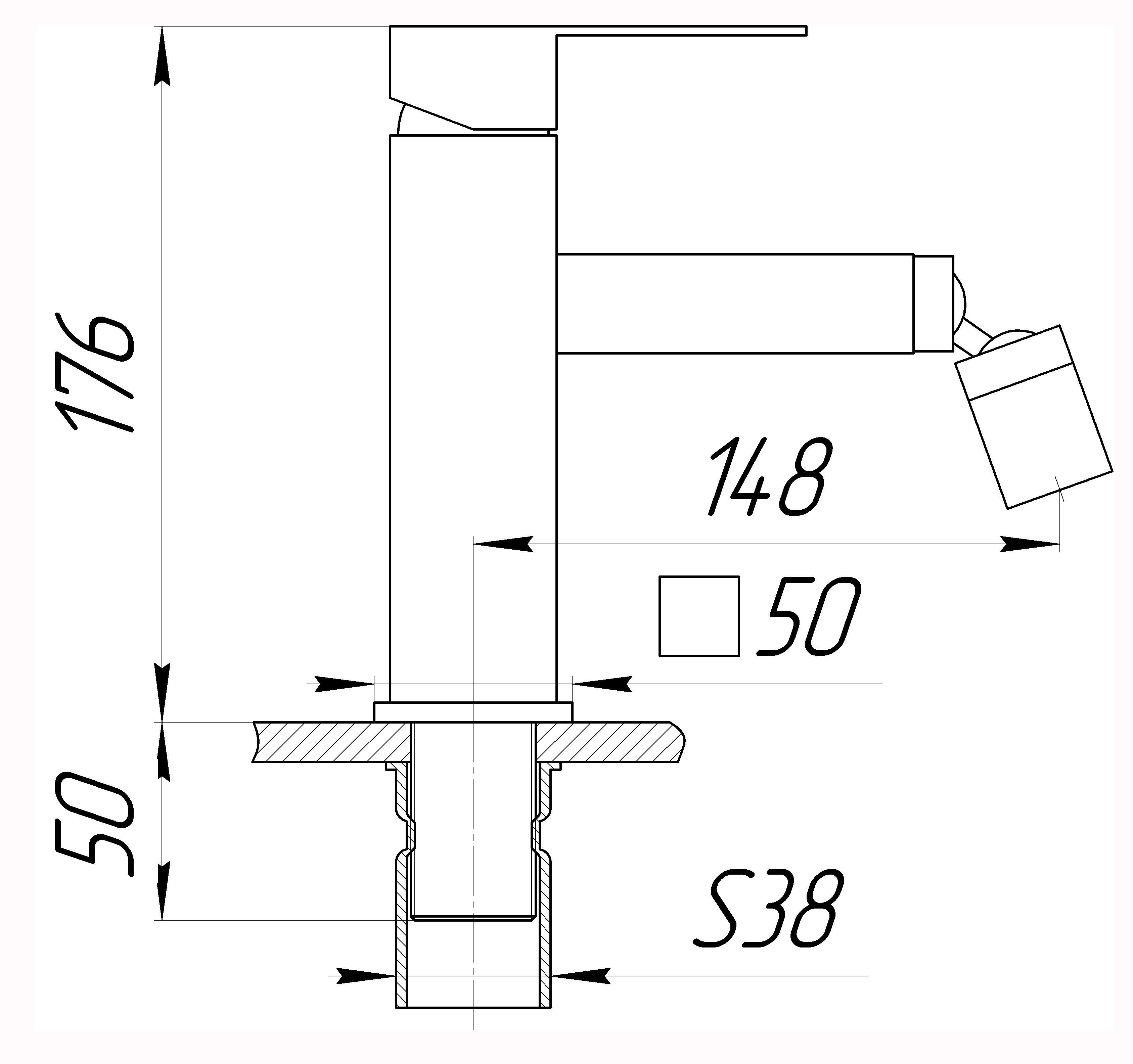 Змішувач для біде Globus Lux SICILIA SBQ-106