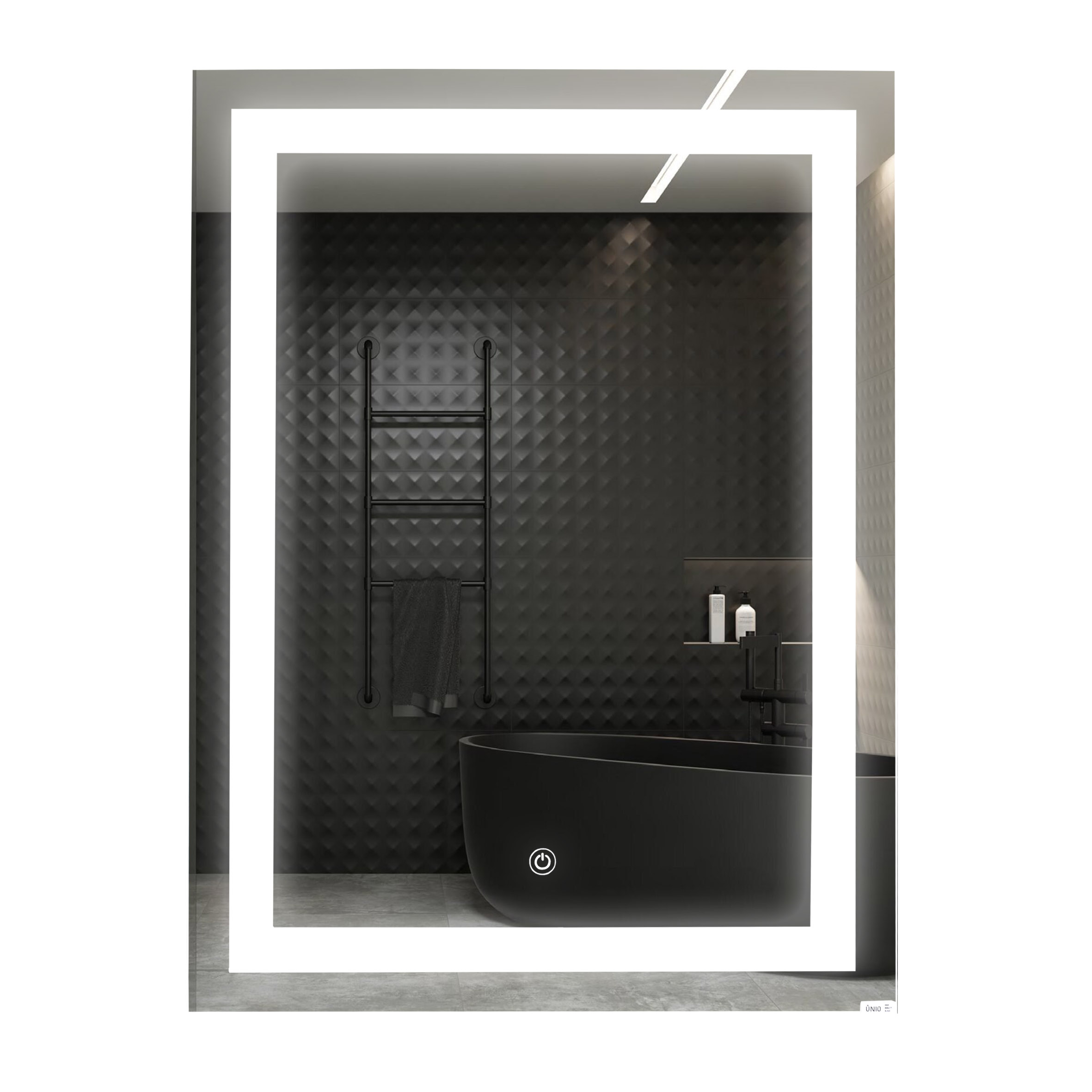 Дзеркало UNIO MRR-01 SQR-AA-S 600 x 800 mm LED FL з сенсором
