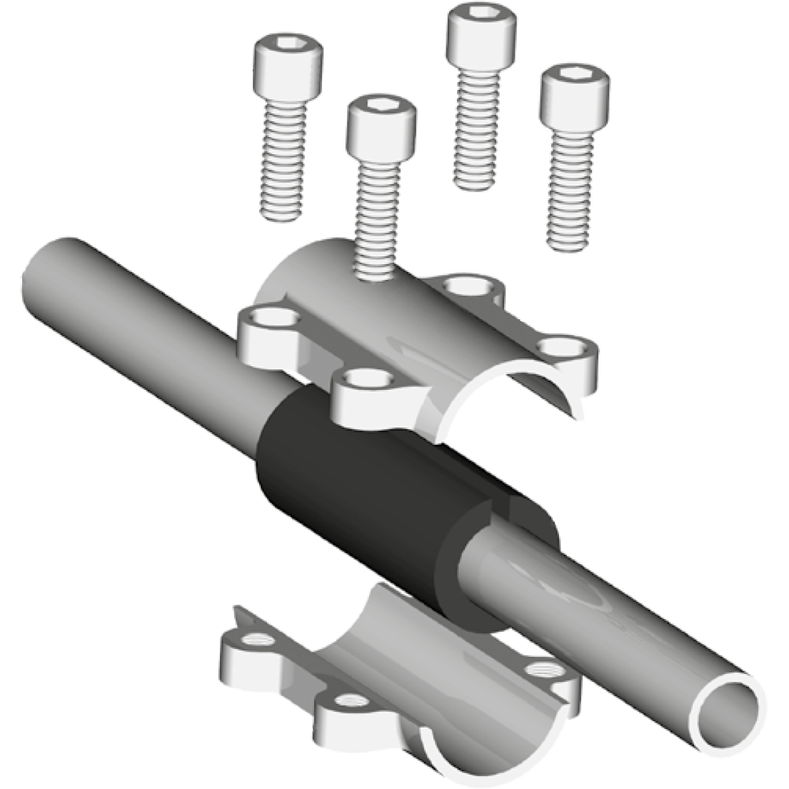 Ремонтний хомут DN100(113,1–115,0 мм) OBA AGAflex