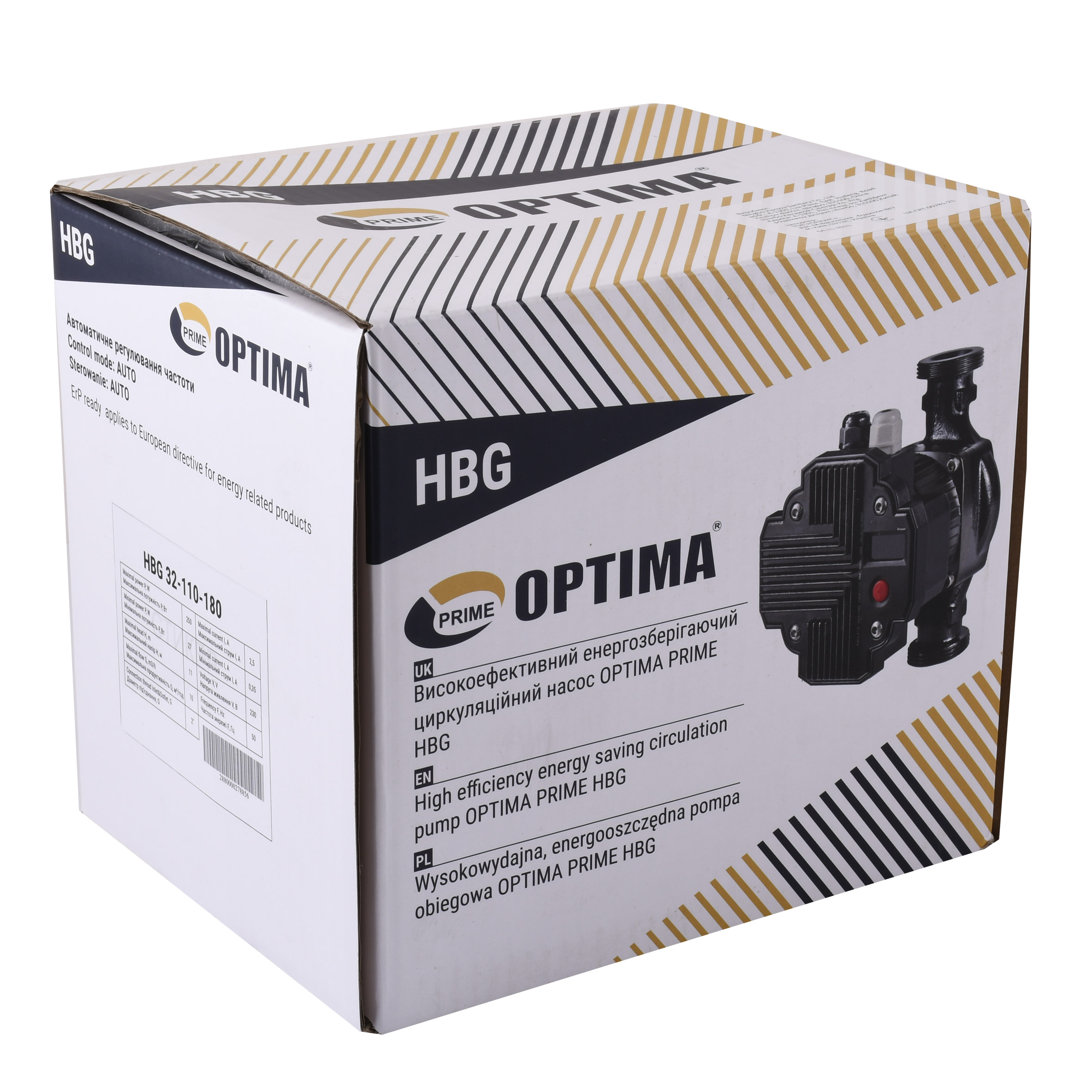 Насос циркуляційний енергоощадний  Optima PRIME HBG 32-110AUTO 180мм