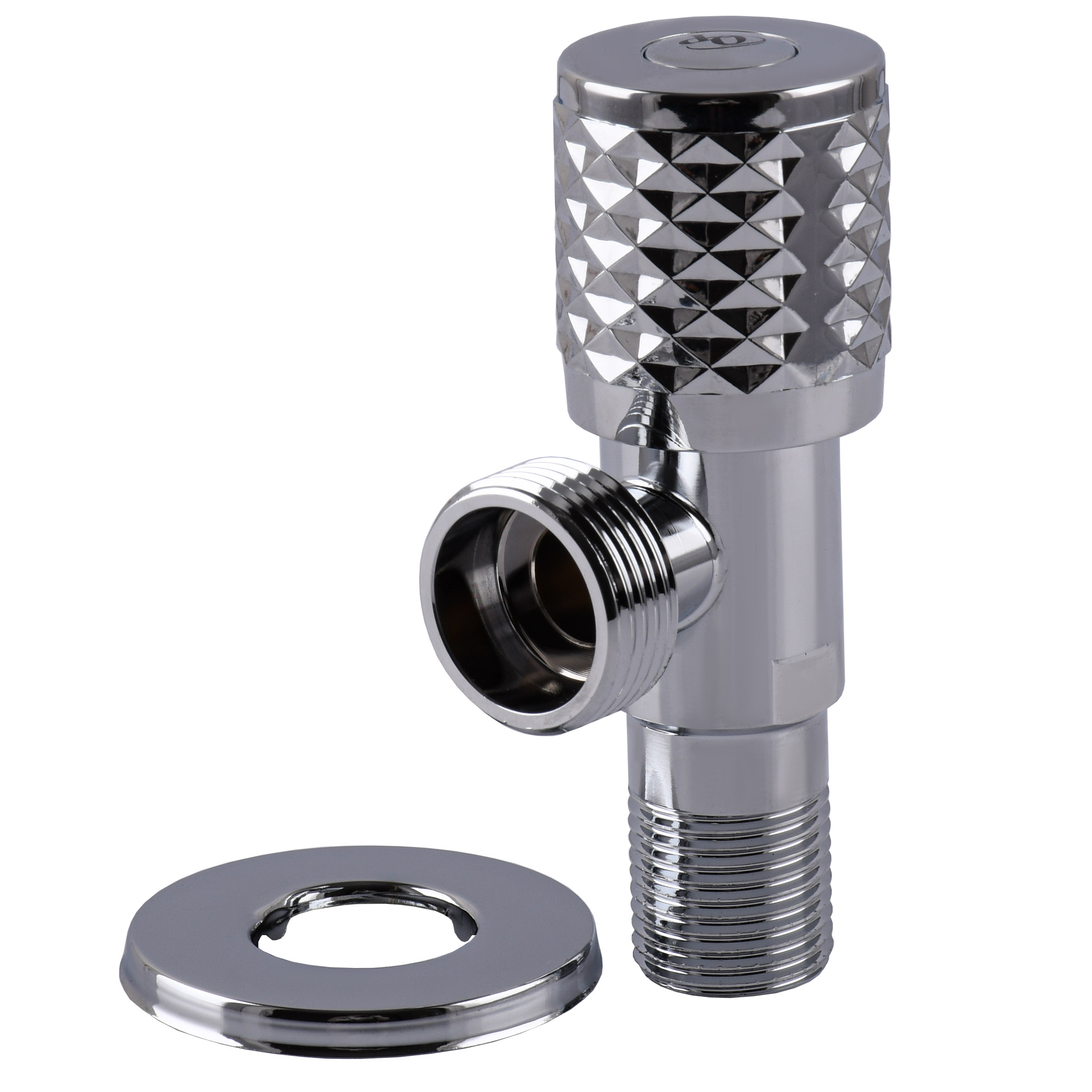 Кран кутовий кераміка  PROFESSIONAL EXCLUSIVE 1/2″X3/4″ 898 CHROME (1шт.)