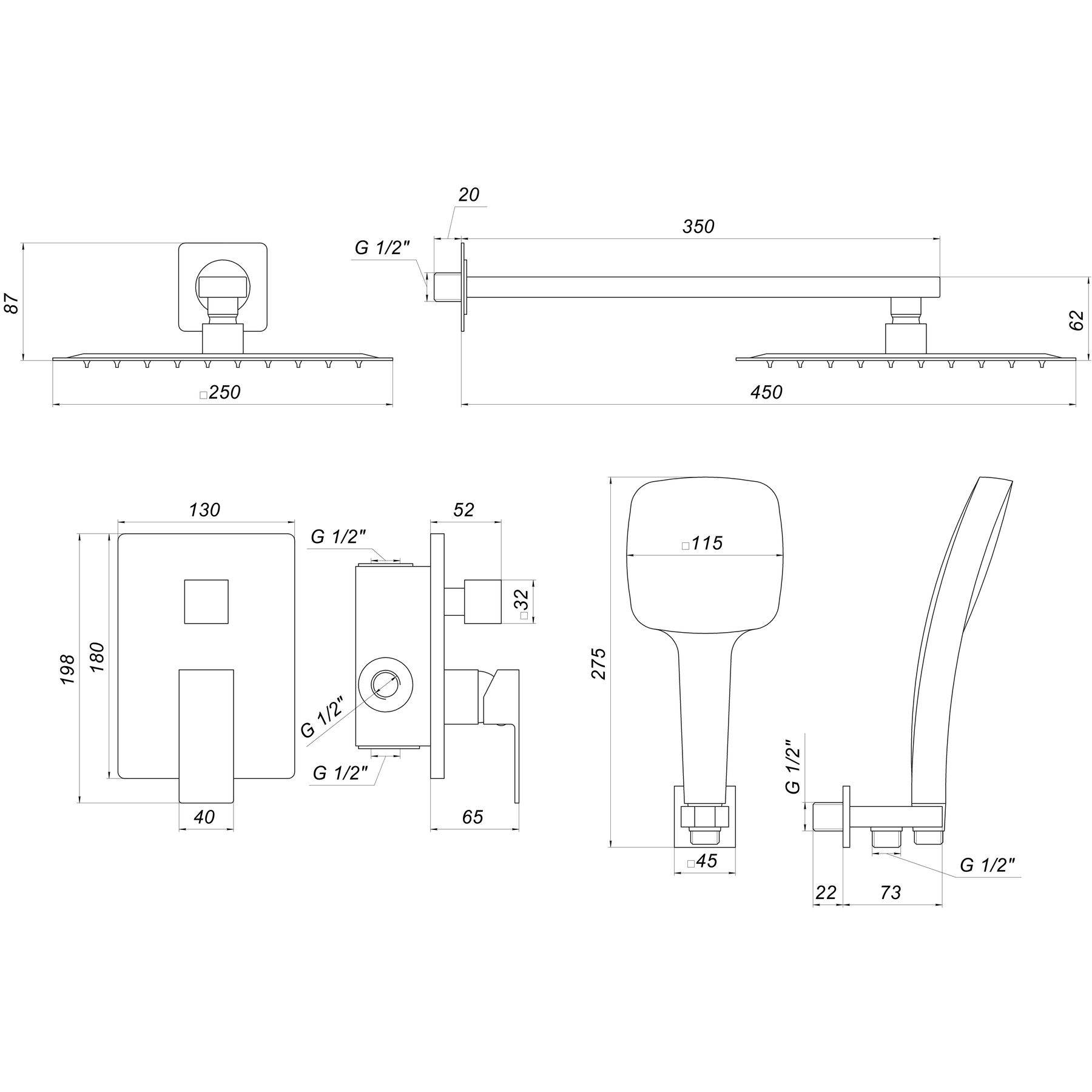 Душова система Globus Lux SMART GLM-205-GP