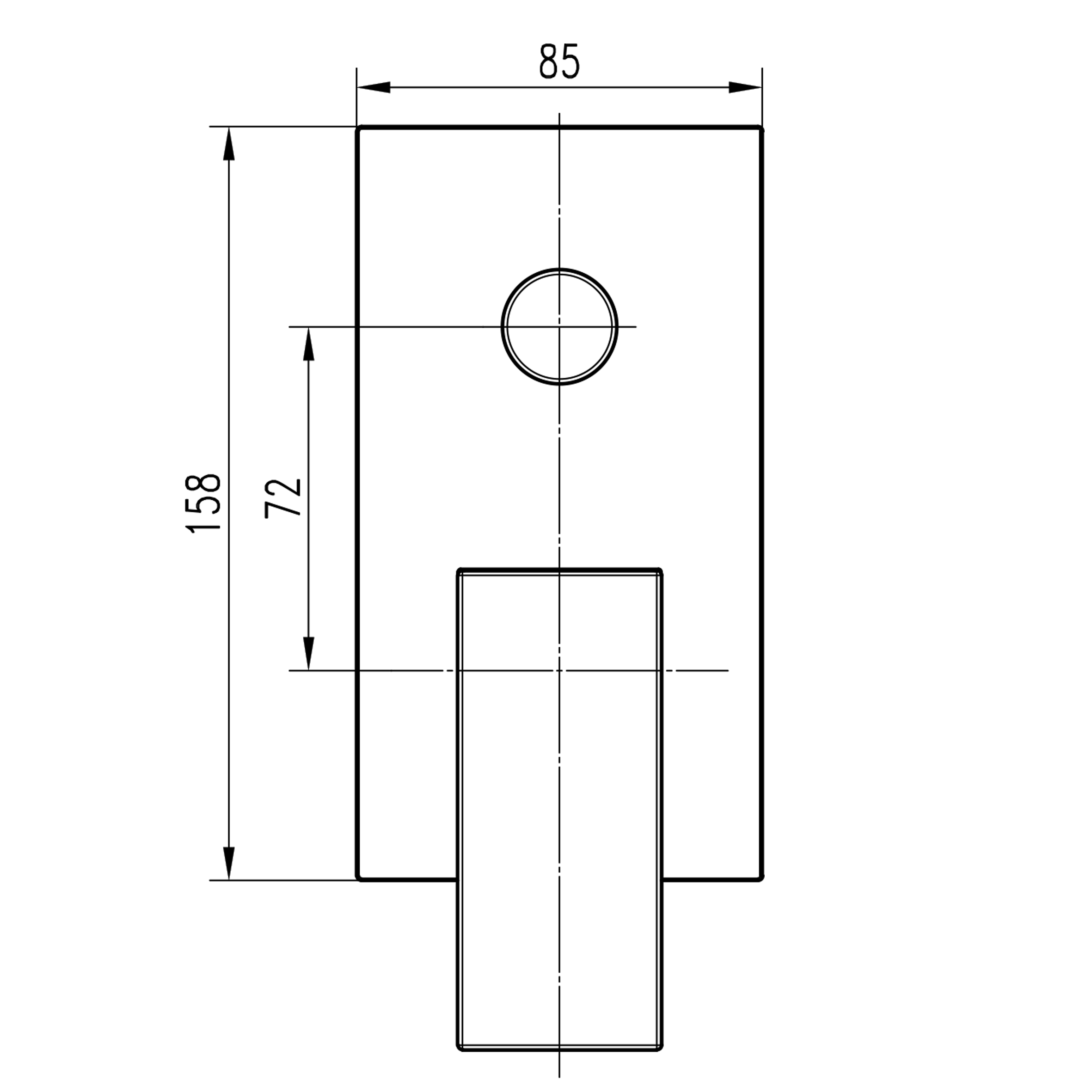 Душова система вбудована  TOPAZ ODISS TO-18205-H66-BL