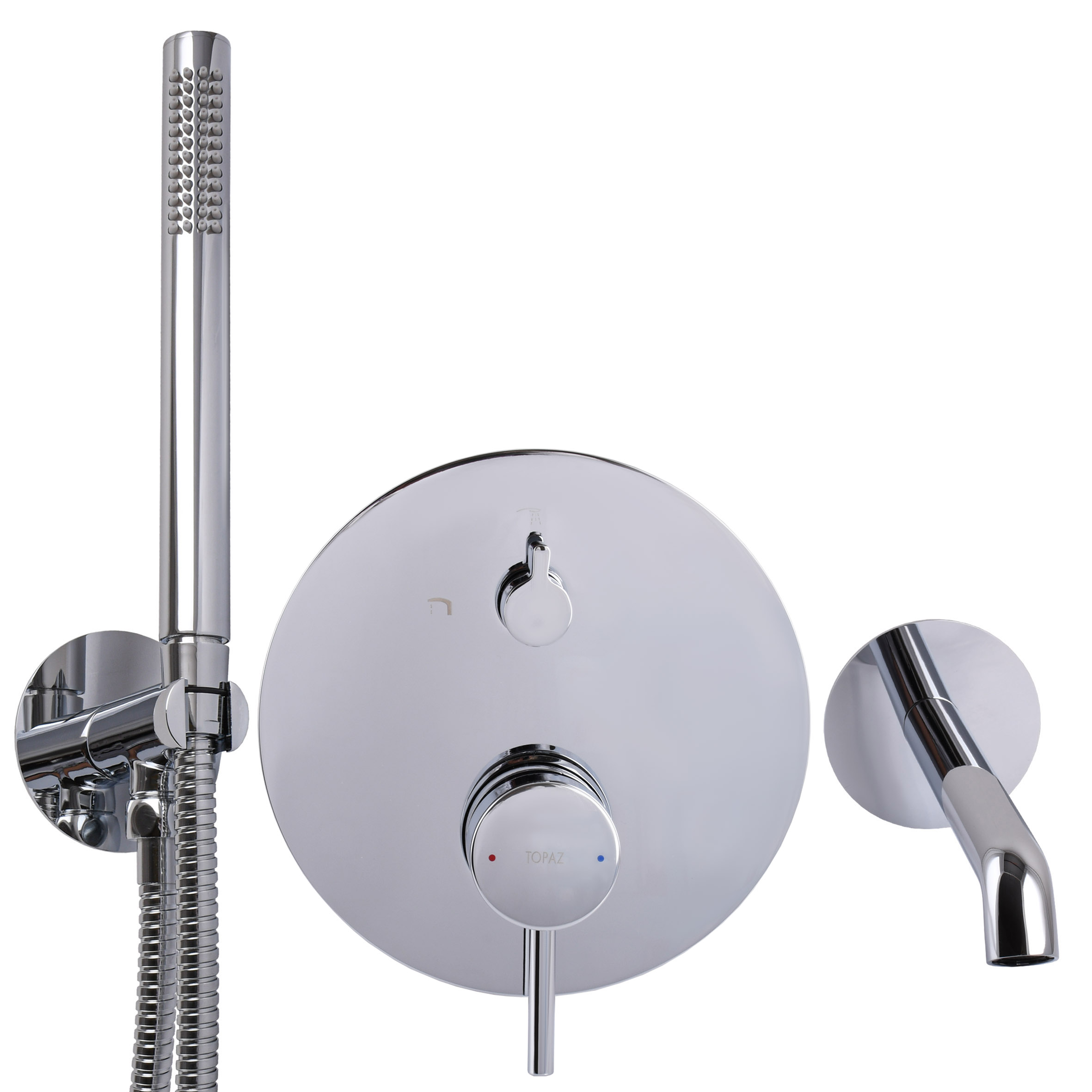Змішувач для ванни вбудований TOPAZ LOFT TLF 32202-H39-C