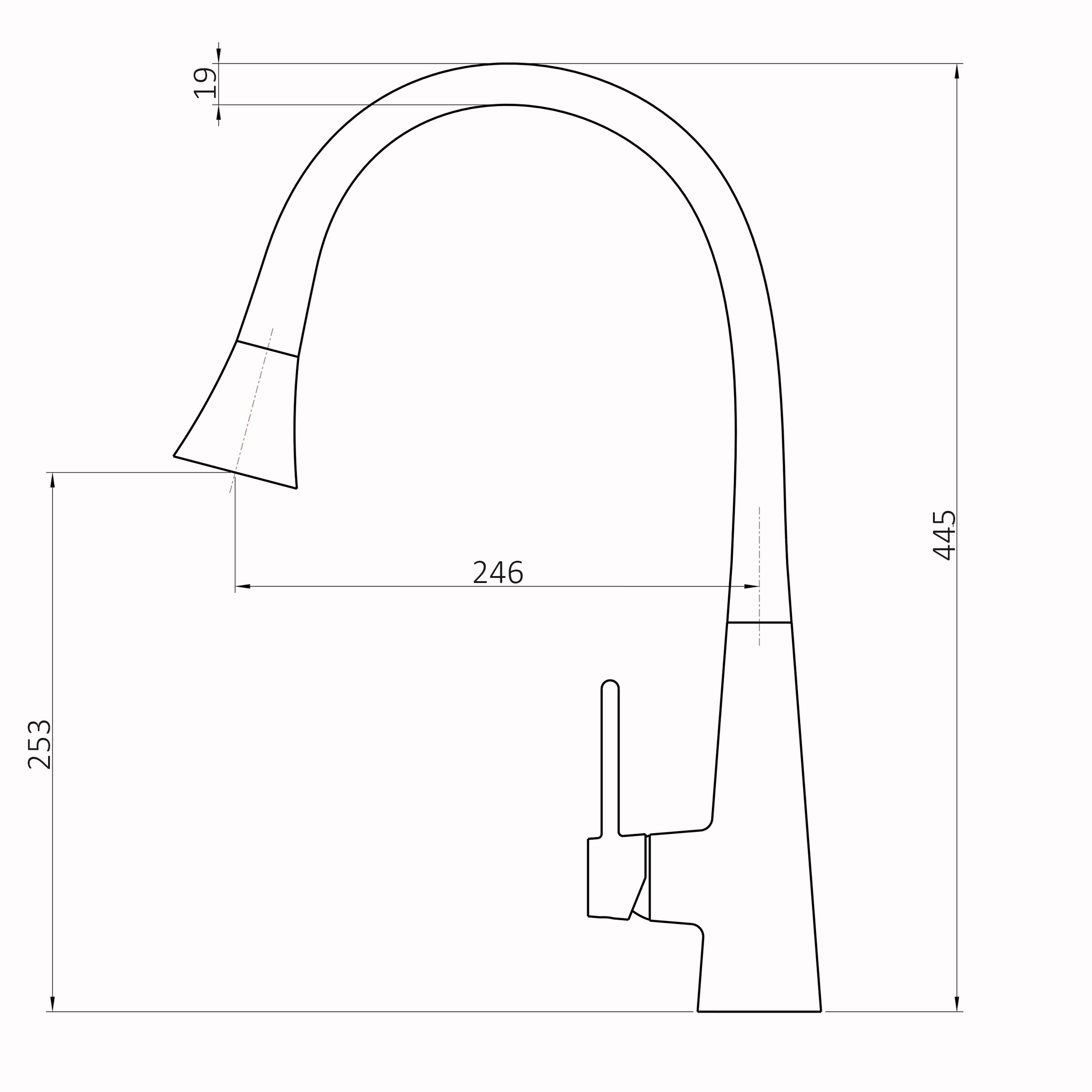 Змішувач для кухні Globus Lux LAZER Pro GLPR-203SM-00