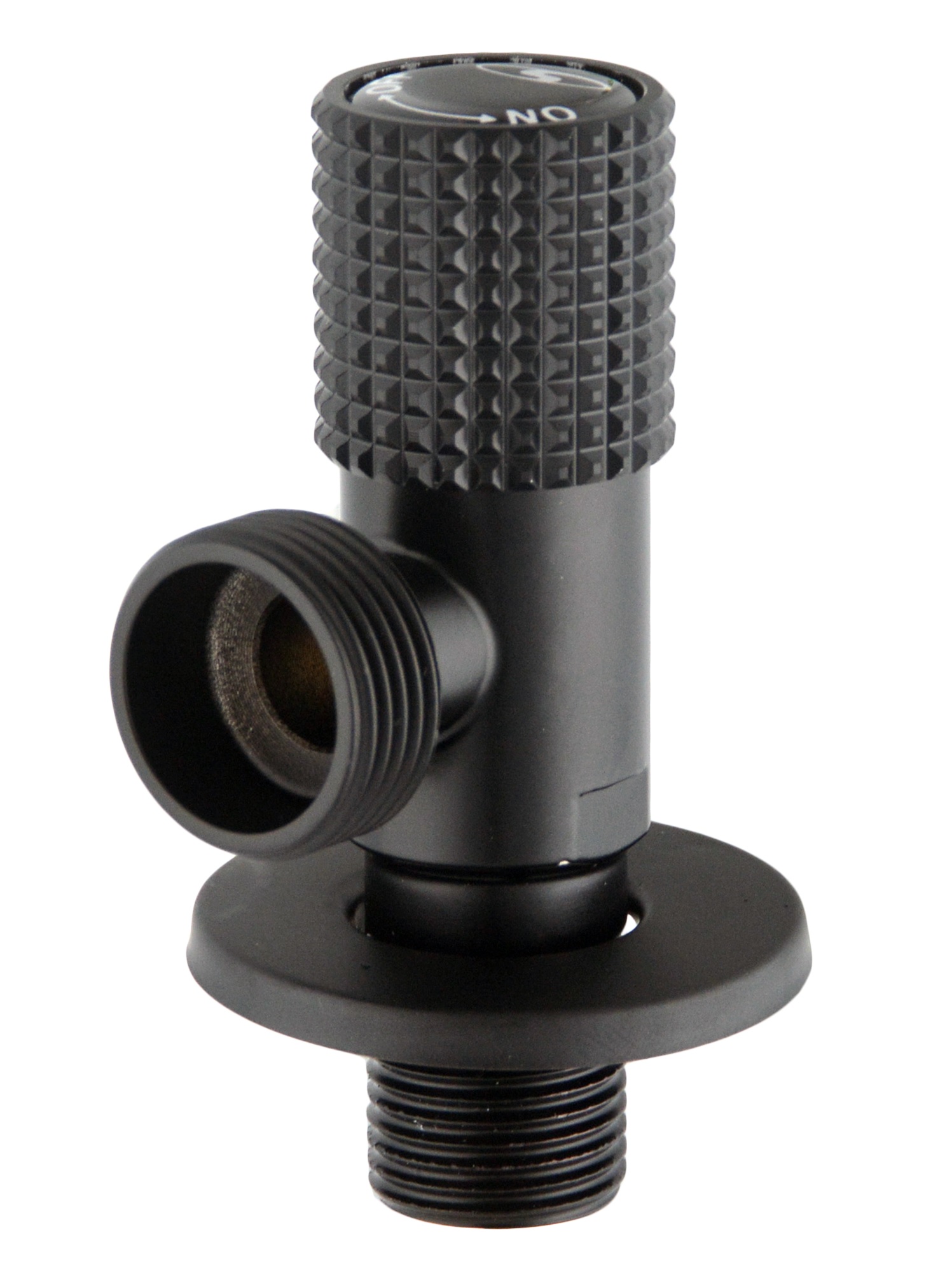 Кран кутовий кераміка SOLOMON EXCLUSIVE 1/2″X3/4″ 989 BB (BLACK/BLACK) ( 1шт.)