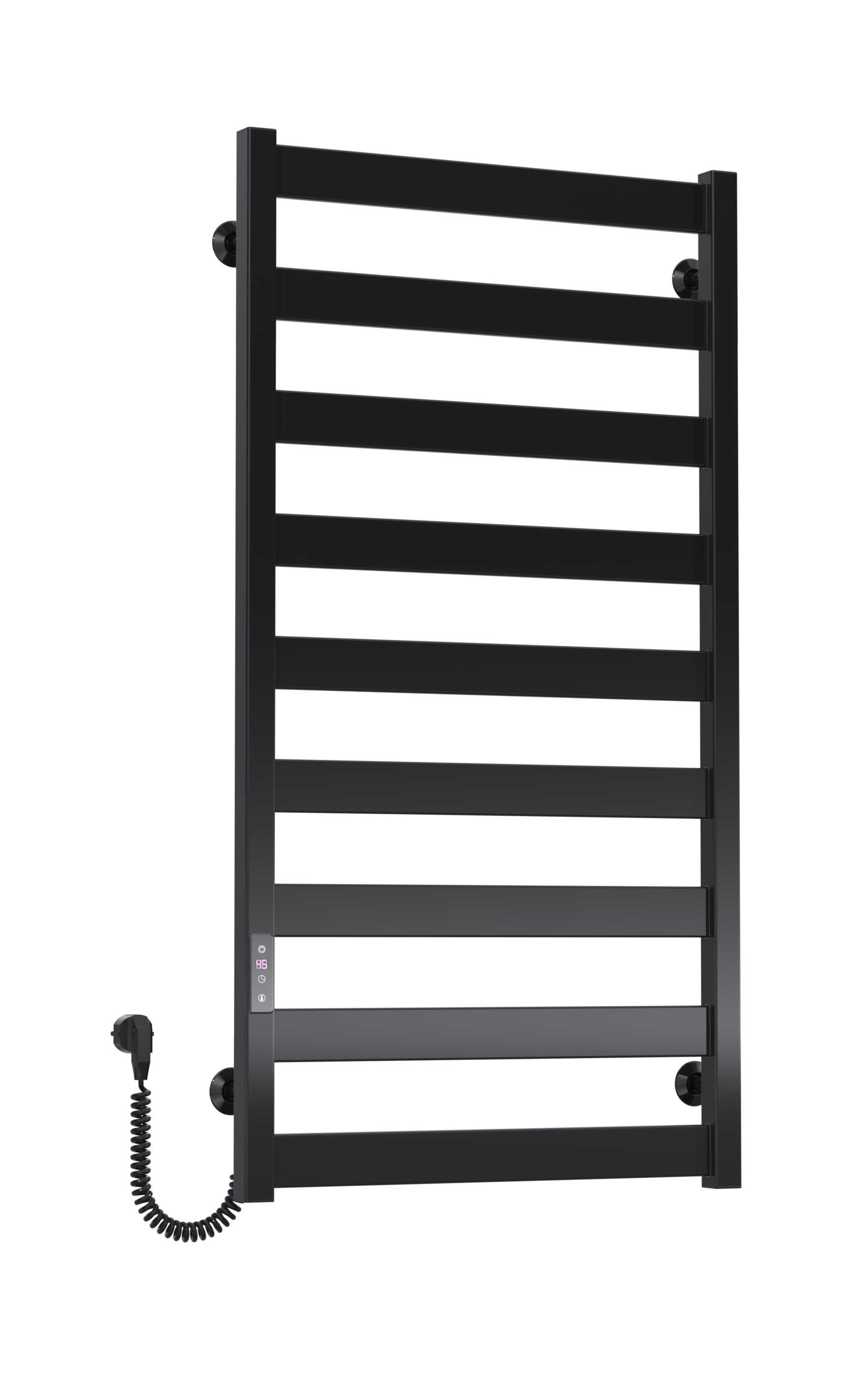 Рушникосушарка електрична Harmony П9 500х1000 Deffi фарбована сталь (Чорний, JD04, Ліве підключення)