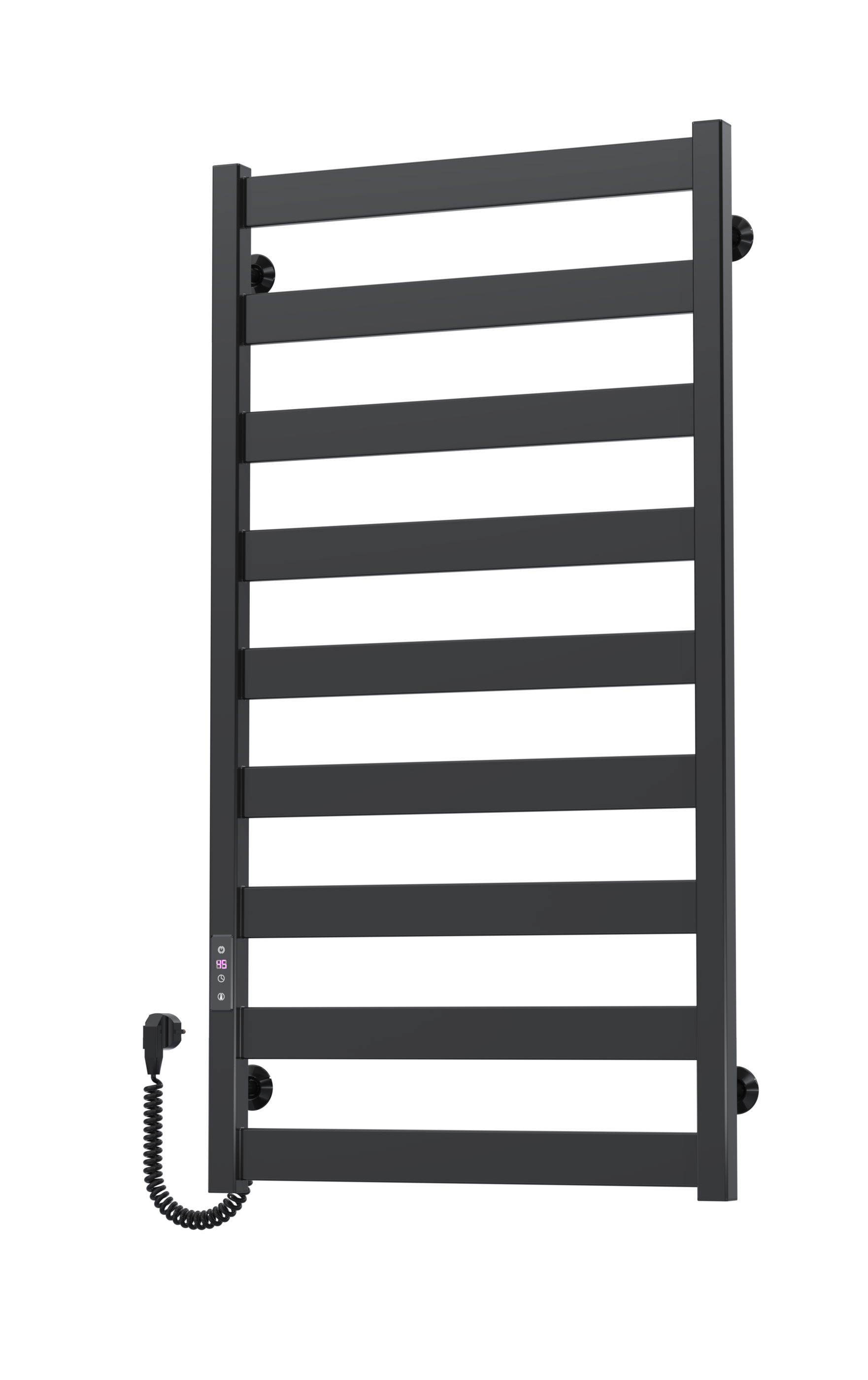 Рушникосушарка електрична Harmony П9 500х1000 Deffi фарбована сталь (Чорний, JD04, Ліве підключення)