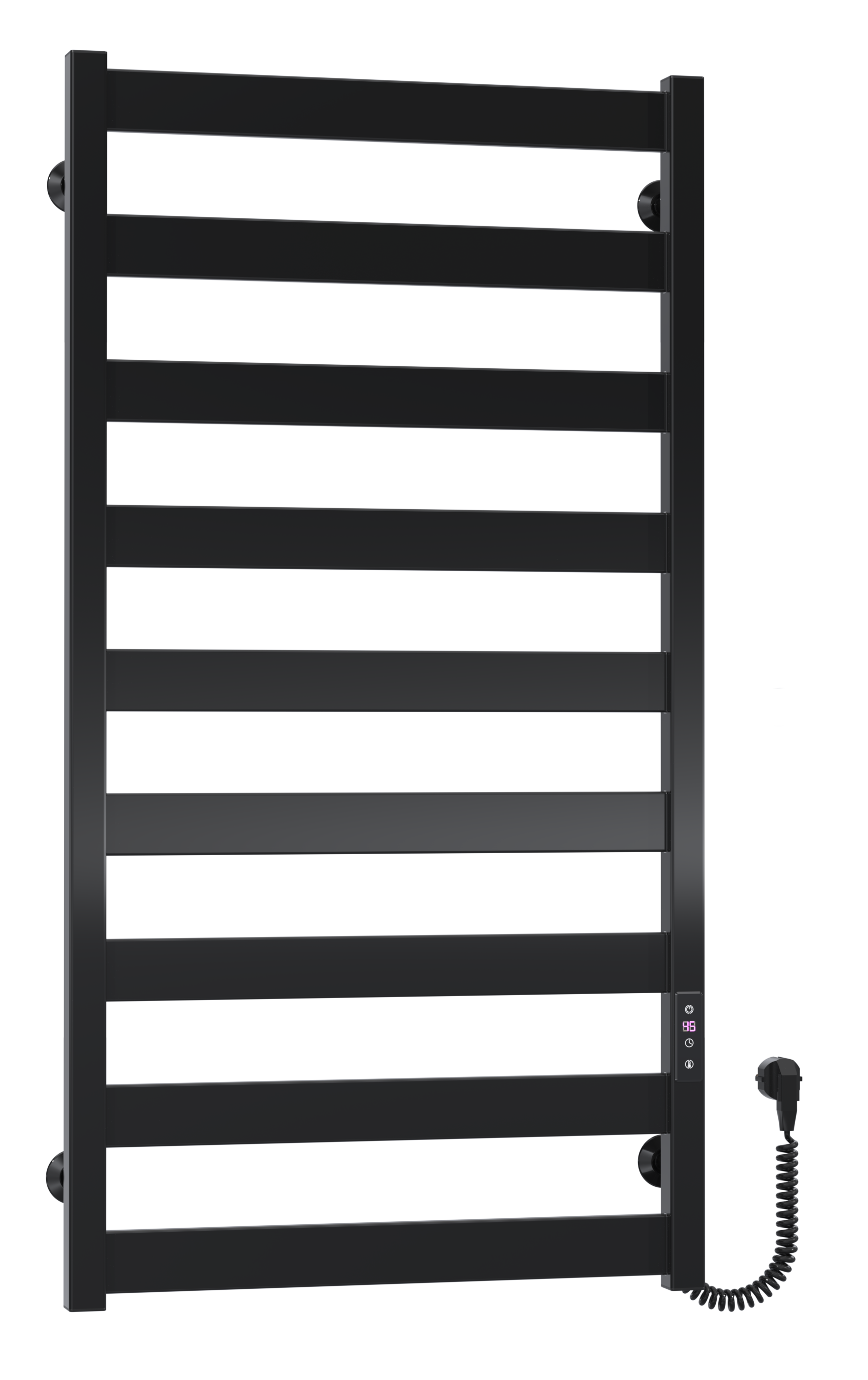 Рушникосушарка електрична Harmony П9 500х1000 Deffi фарбована сталь (Чорний, JD04, Праве підключення)