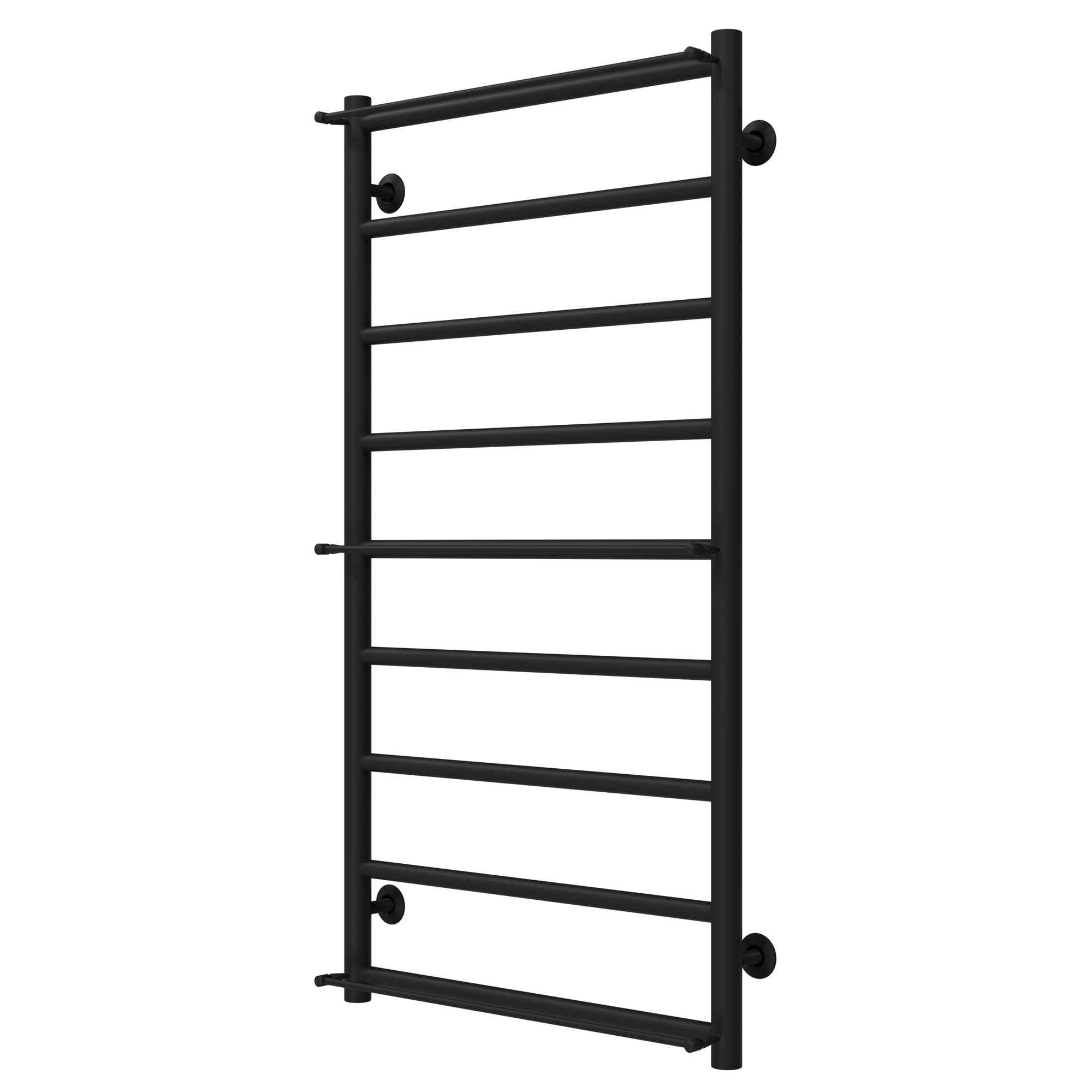 Рушникосушарка водяна Ladder П9 500х1000 Deffi нержавіюча сталь (Чорний, Бокове ліве підключення)