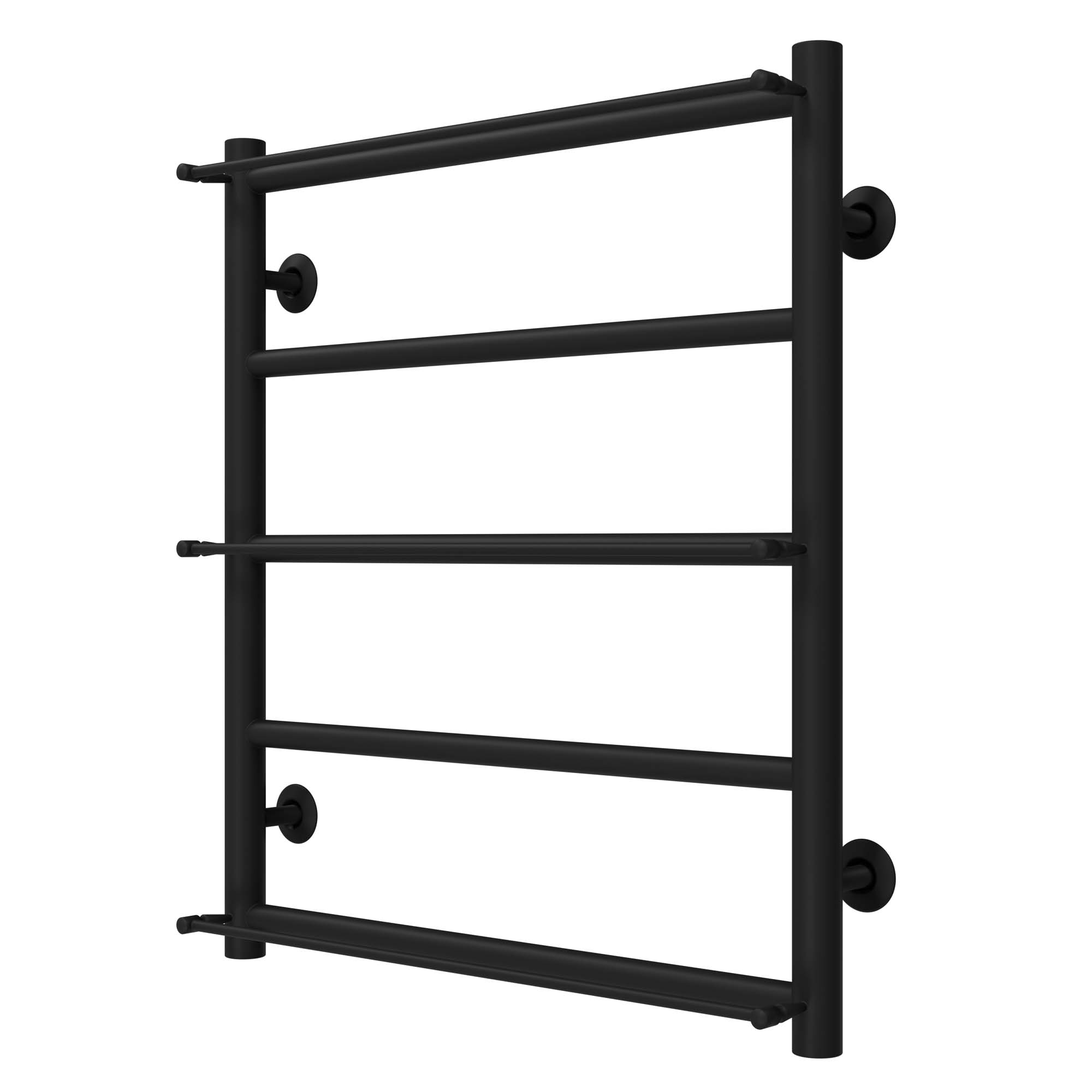 Рушникосушарка водяна Ladder П5 500х600 Deffi нержавіюча сталь (Чорний, Бокове праве підключення)
