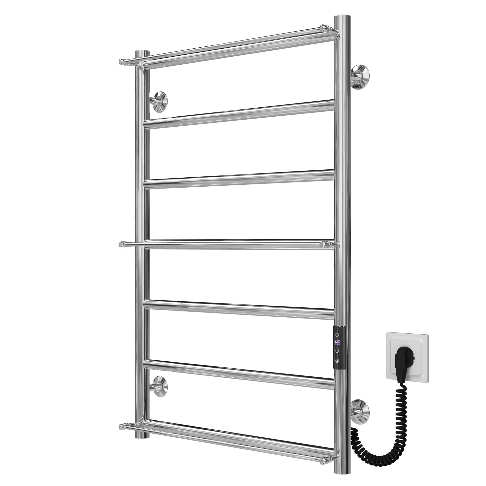Рушникосушарка електрична Ladder П7 500х800 Deffi нержавіюча сталь (Хром, JD03, Праве підключення)