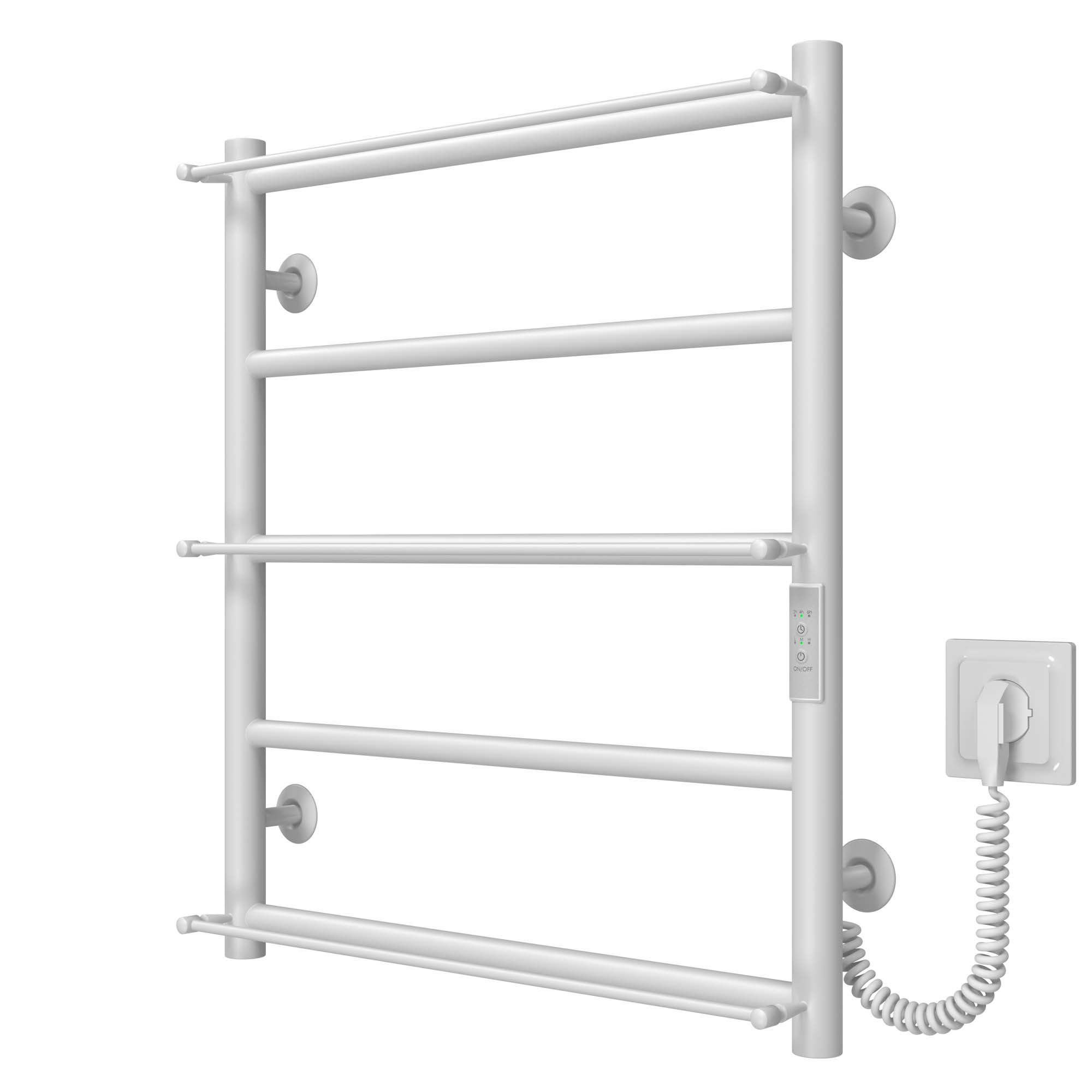 Рушникосушарка електрична Ladder П5 500х600 Deffi нержавіюча сталь (Білий, WD03, Праве підключення)