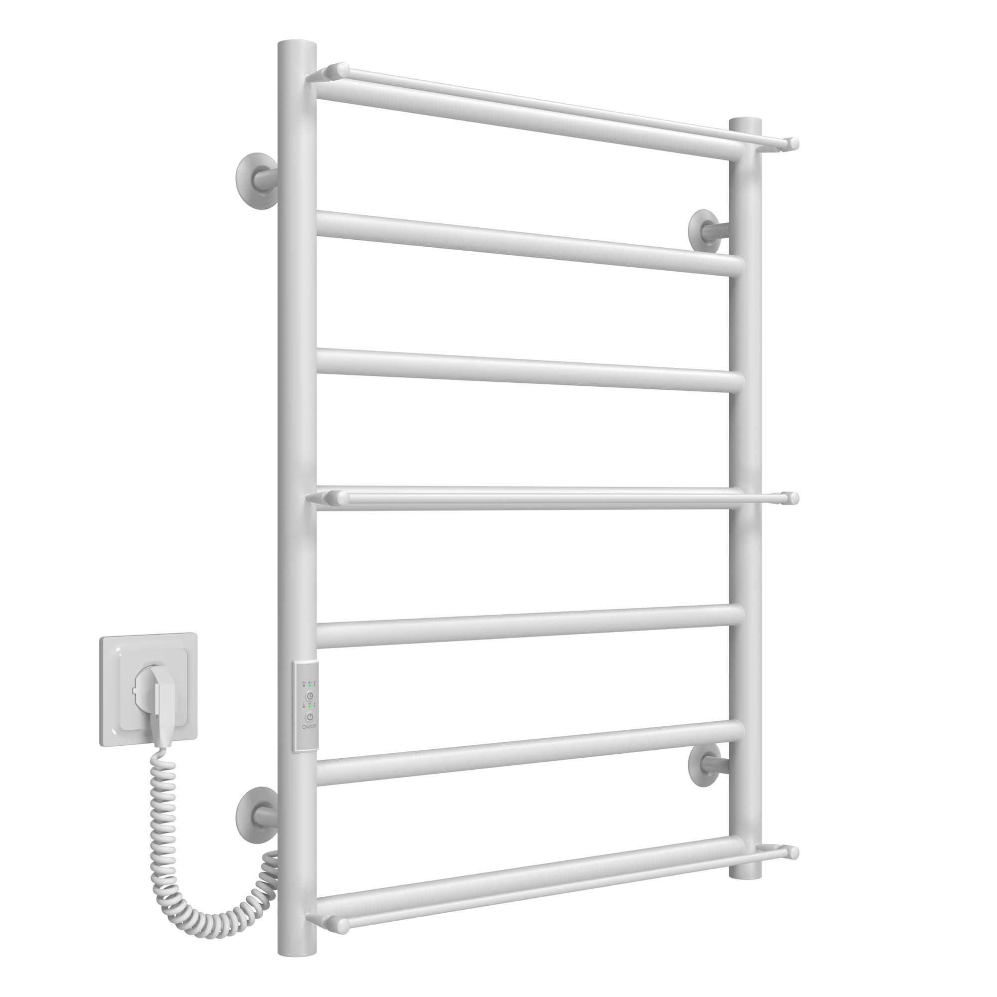 Рушникосушарка електрична Ladder П7 500х700 Deffi нержавіюча сталь (Білий, WD03, Ліве підключення)