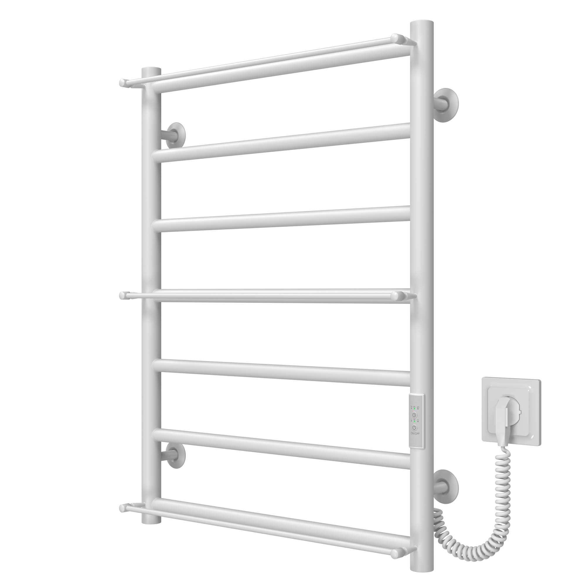 Рушникосушарка електрична Ladder П7 500х700 Deffi нержавіюча сталь (Білий, WD03, Праве підключення)