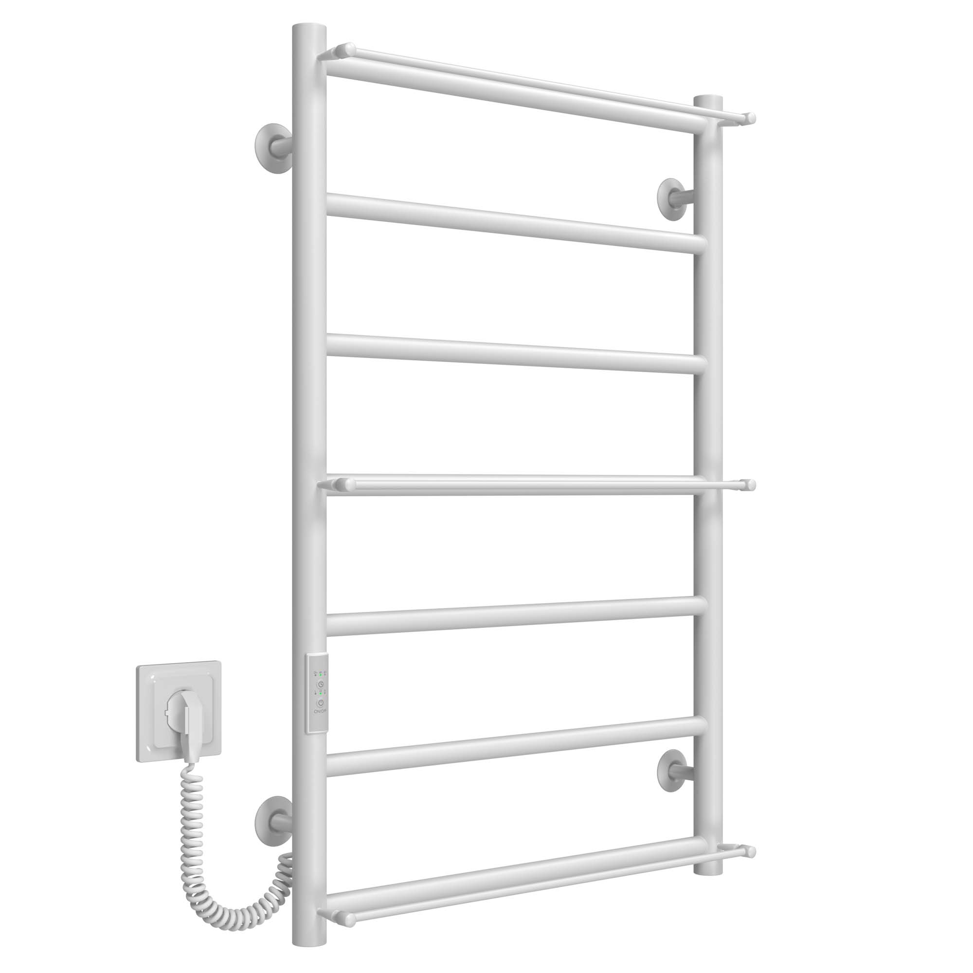 Рушникосушарка електрична Ladder П7 500х800 Deffi нержавіюча сталь (Білий, WD03, Ліве підключення)